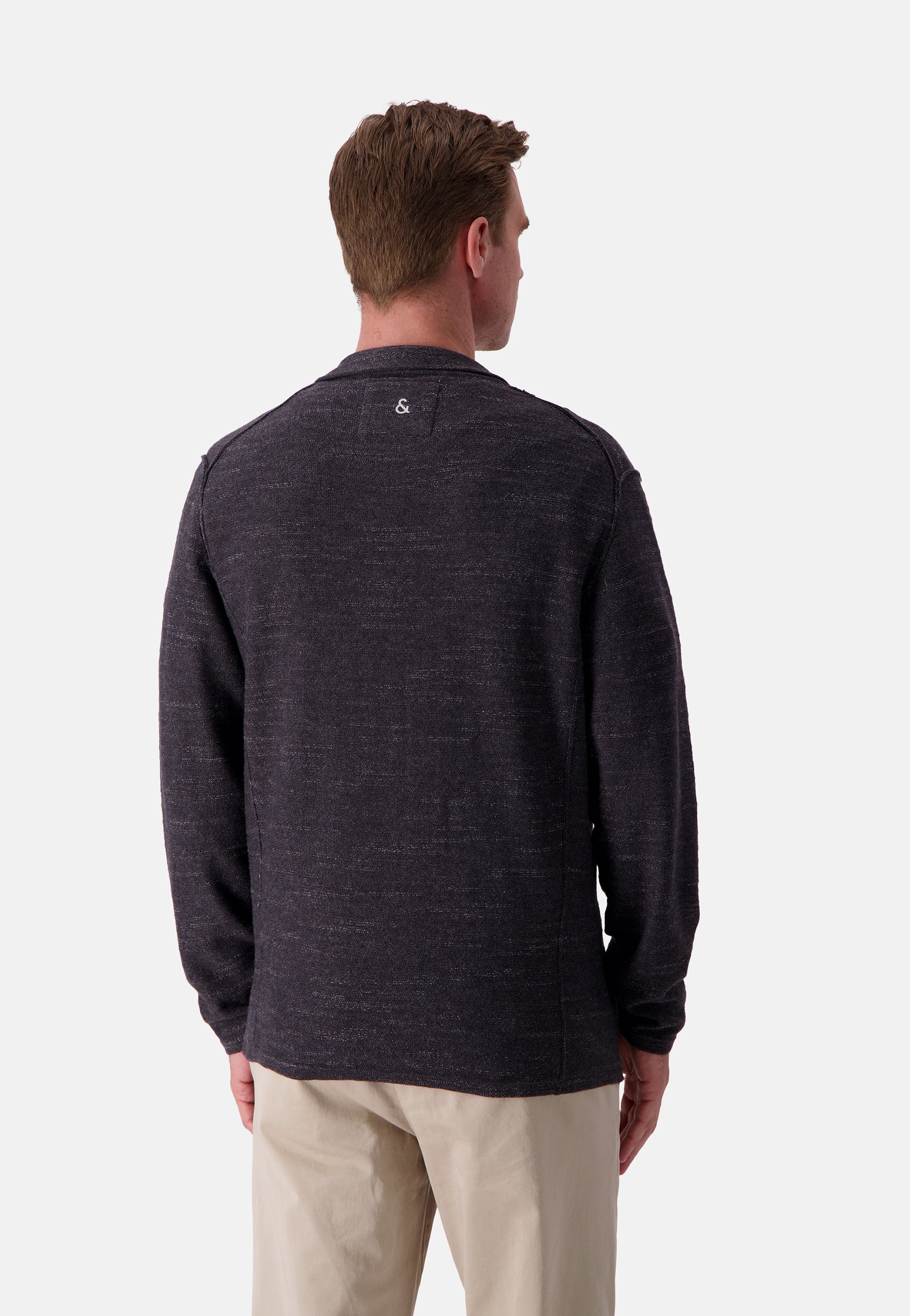 Blazer Slub in Anthracite Vestes Colours and Sons