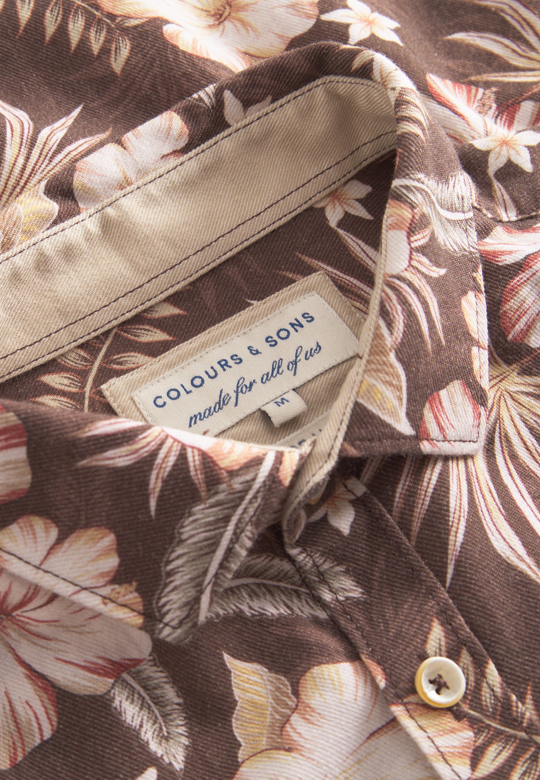 Shirt Printed in Soil Flowers Chemises Colours and Sons