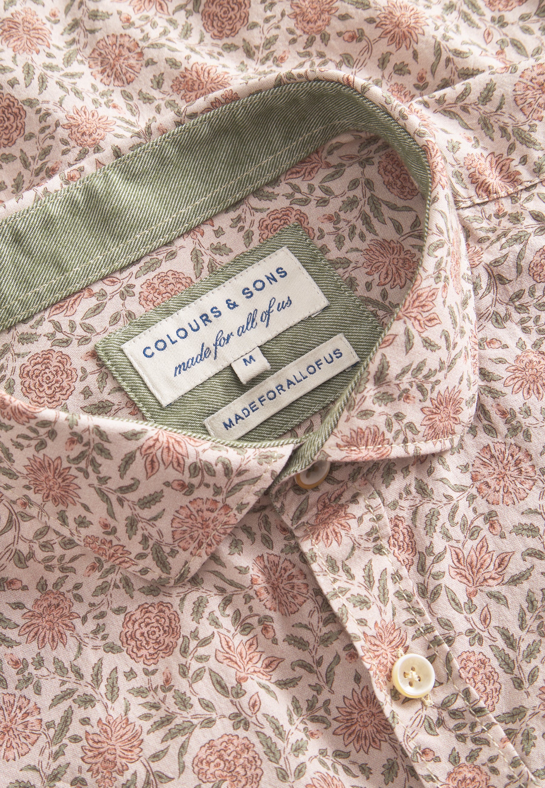 Shirt Printed in Mezcal Flowers Chemises Colours and Sons
