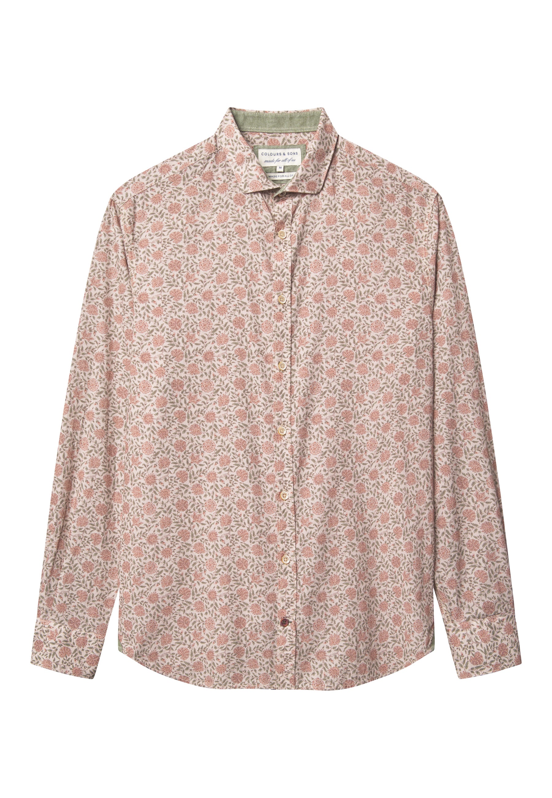 Shirt Printed in Mezcal Flowers Chemises Colours and Sons