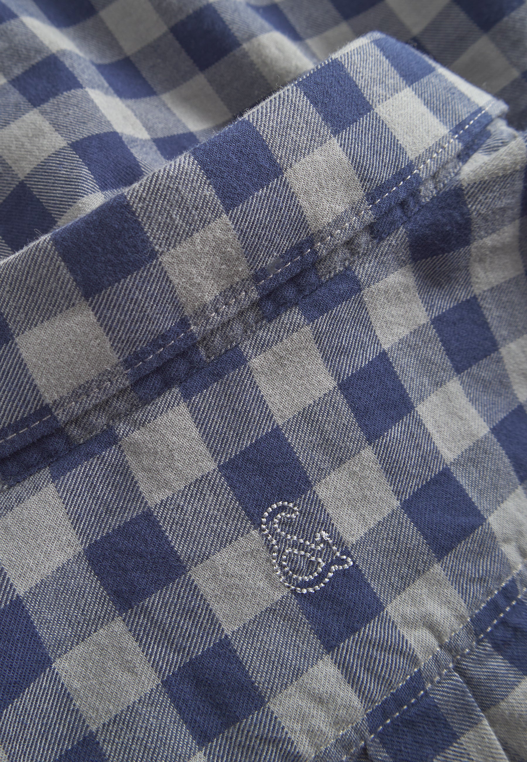 Shirt Printed in Navy Chemises Vichy Colours and Sons