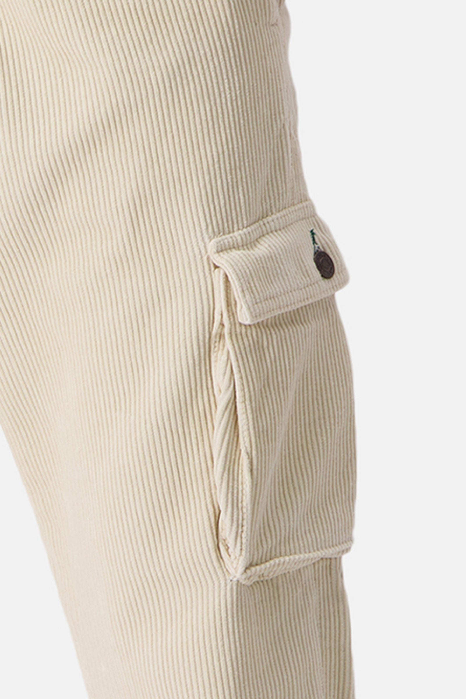 Cargo Corduroy Cropped en Pantalon blanc cassé Colours and Sons