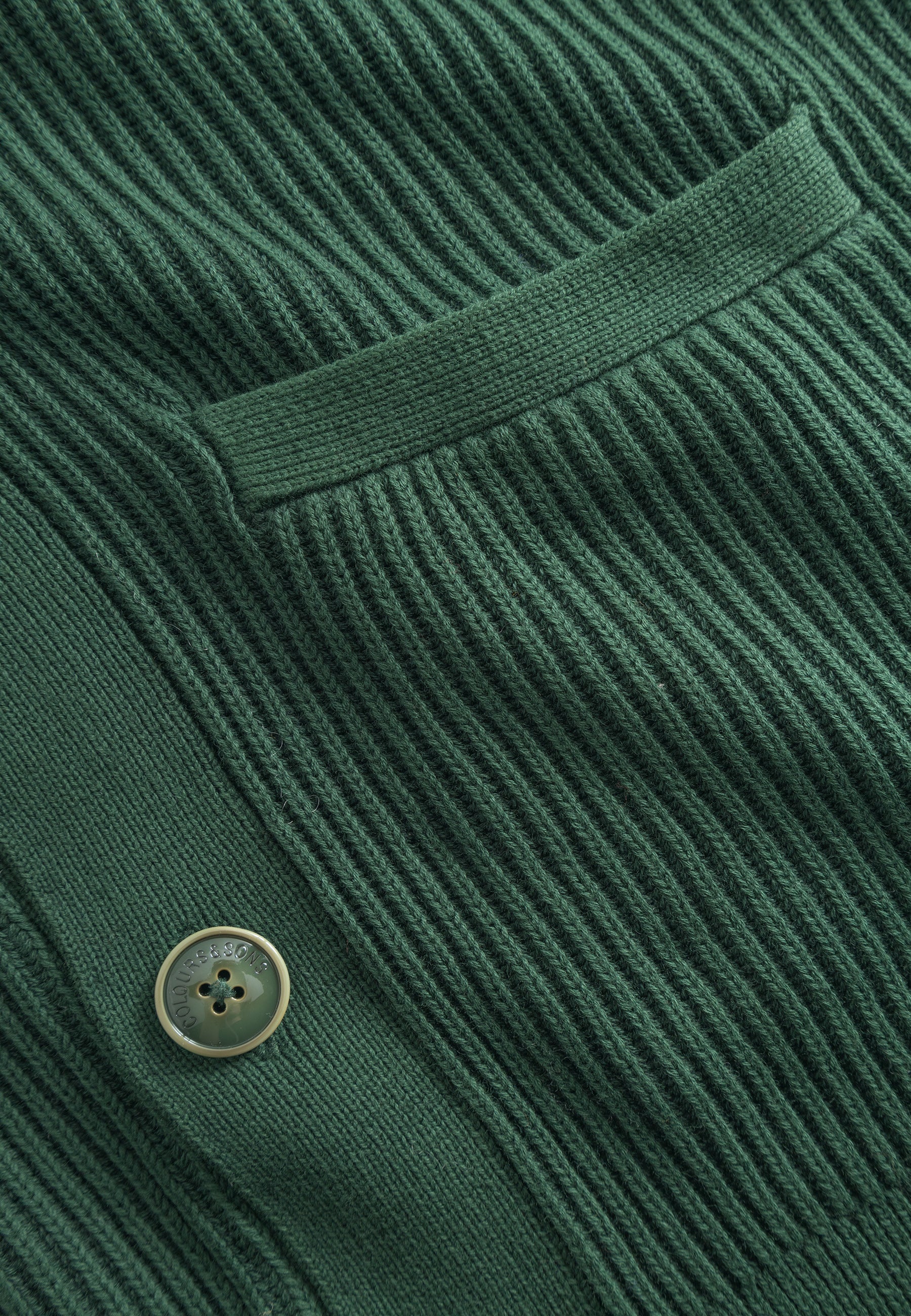 Cardigan-Rib Washed in Pine Pullover Colours and Sons