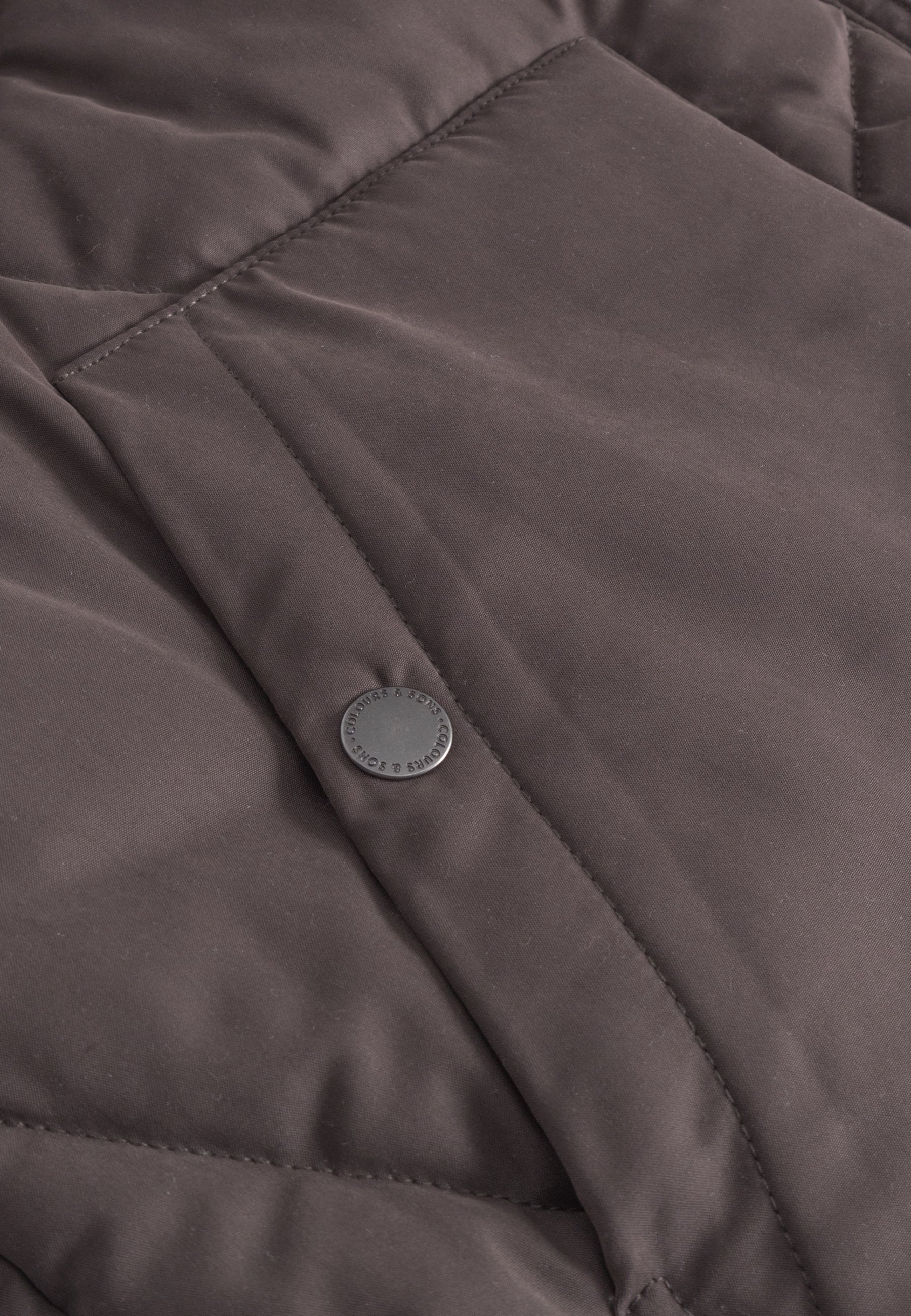 Gilet tampon matelassé en bois