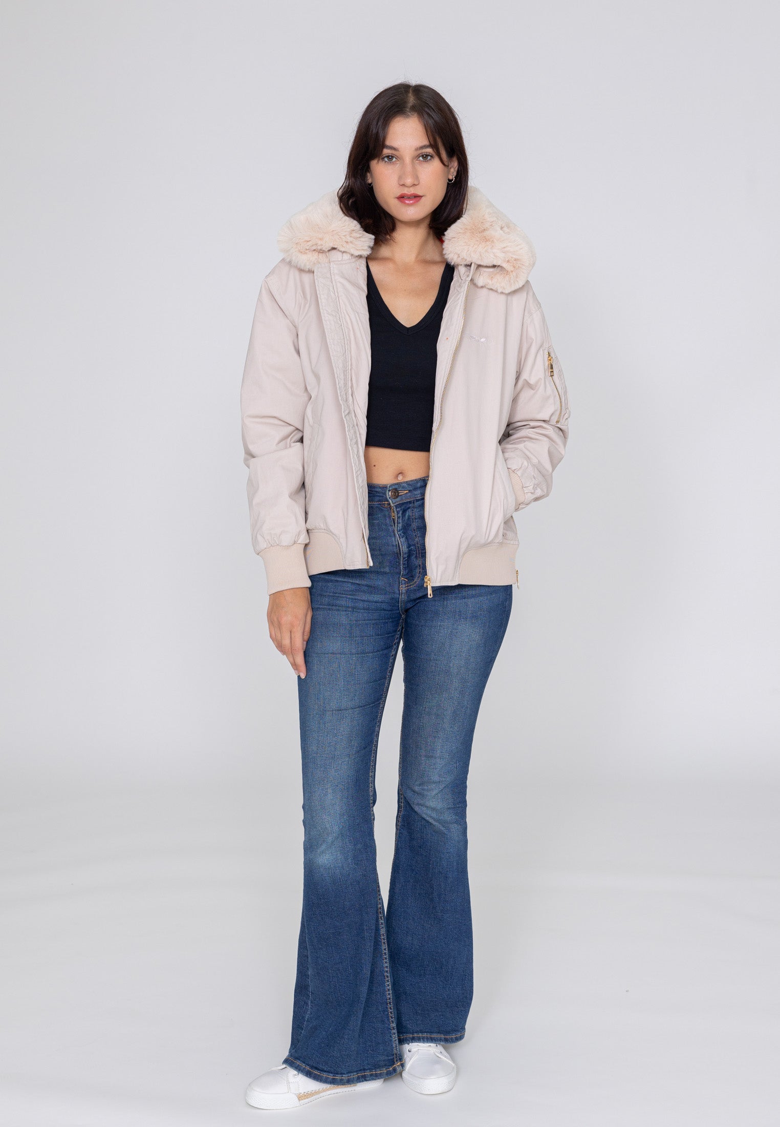 Ada W Bomber dans Vestes Cream Bombers Original