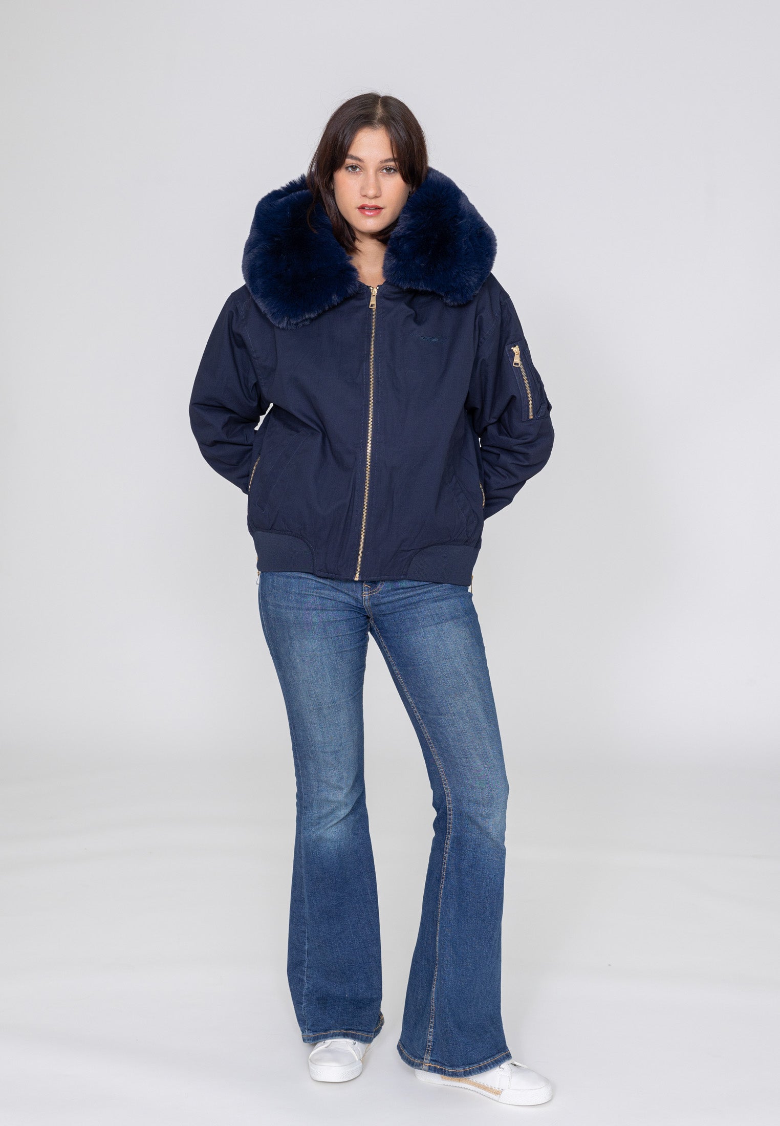 Ada W Bomber dans Vestes Navy Bombers Original