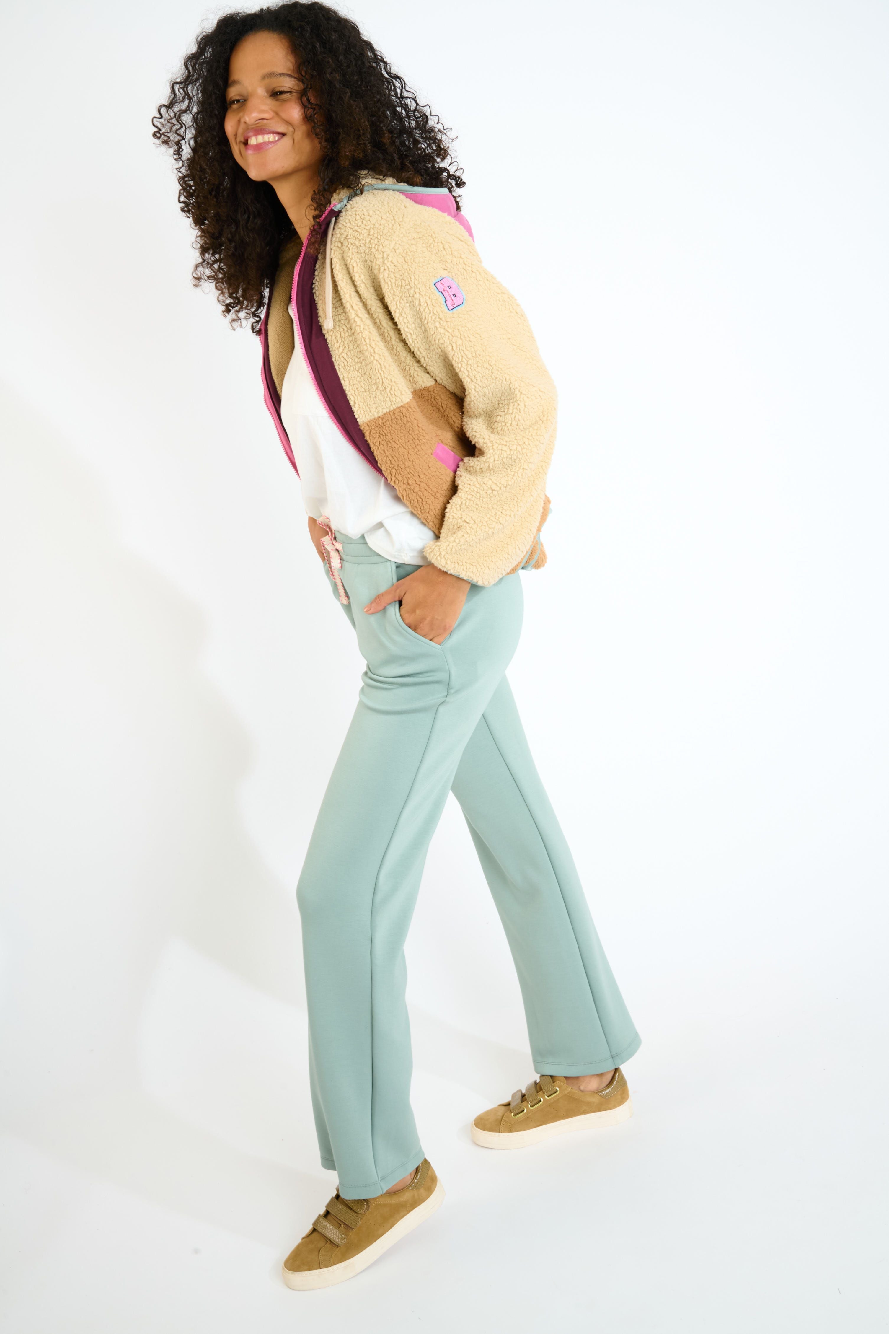 ALIMI-EAGLECRES Veste polaire en camel Vestes Banana Moon
