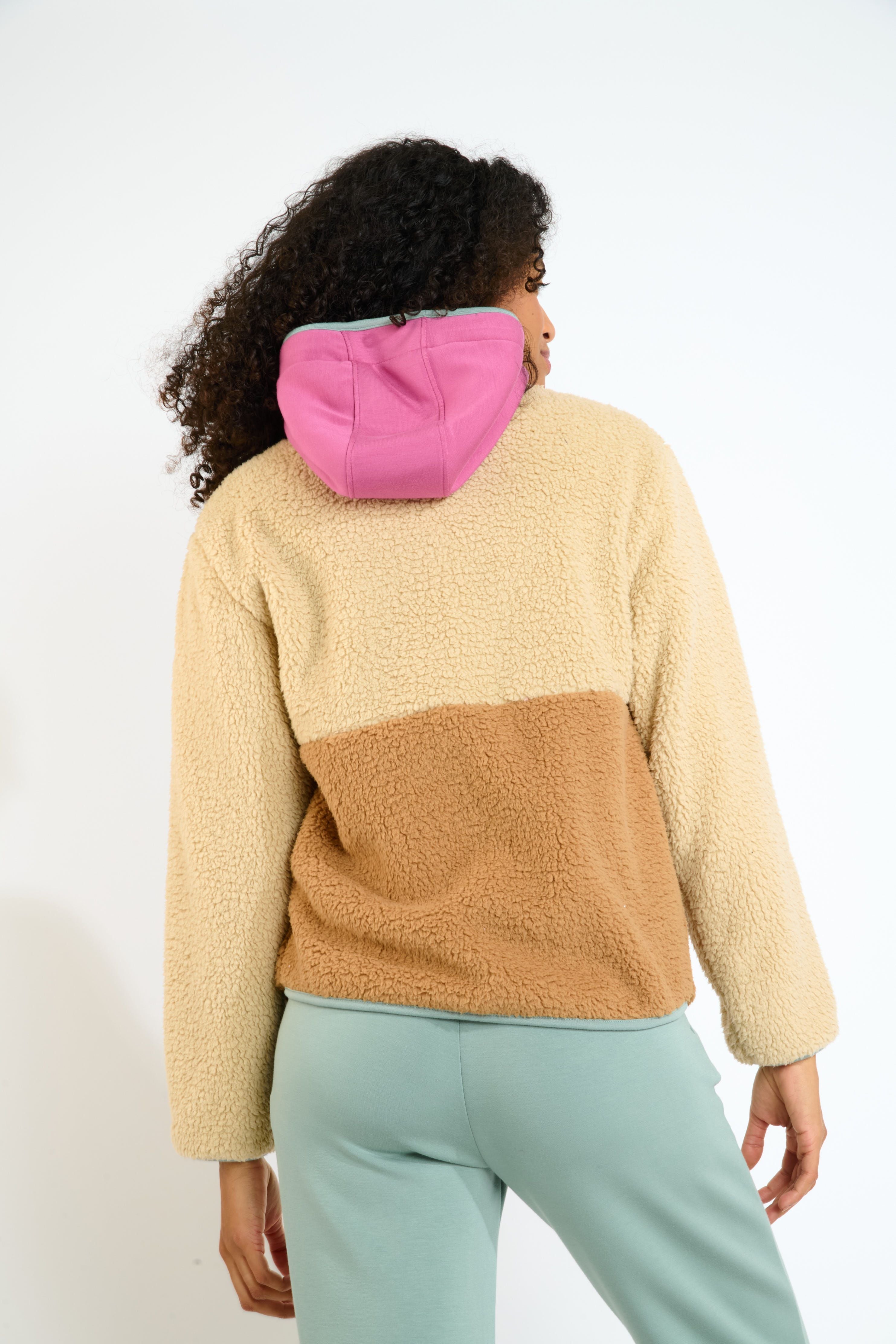 ALIMI-EAGLECRES Veste polaire en camel Vestes Banana Moon