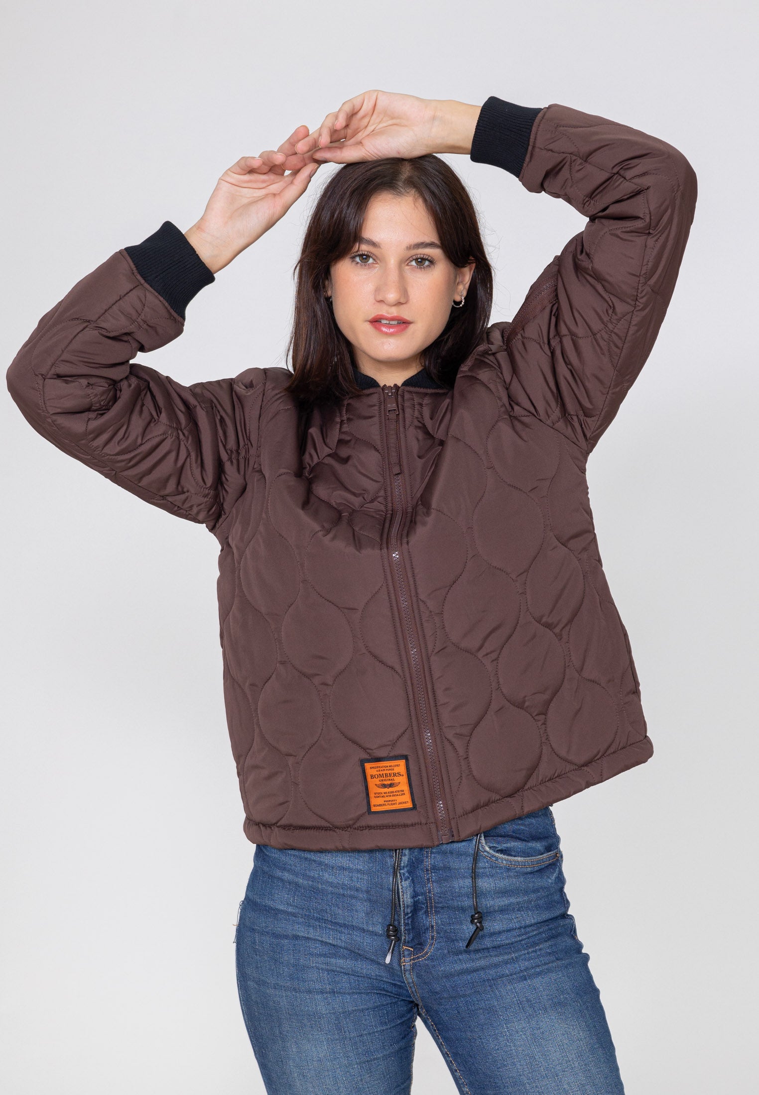 Alton W Bomber dans Vestes Brown Bombers Original