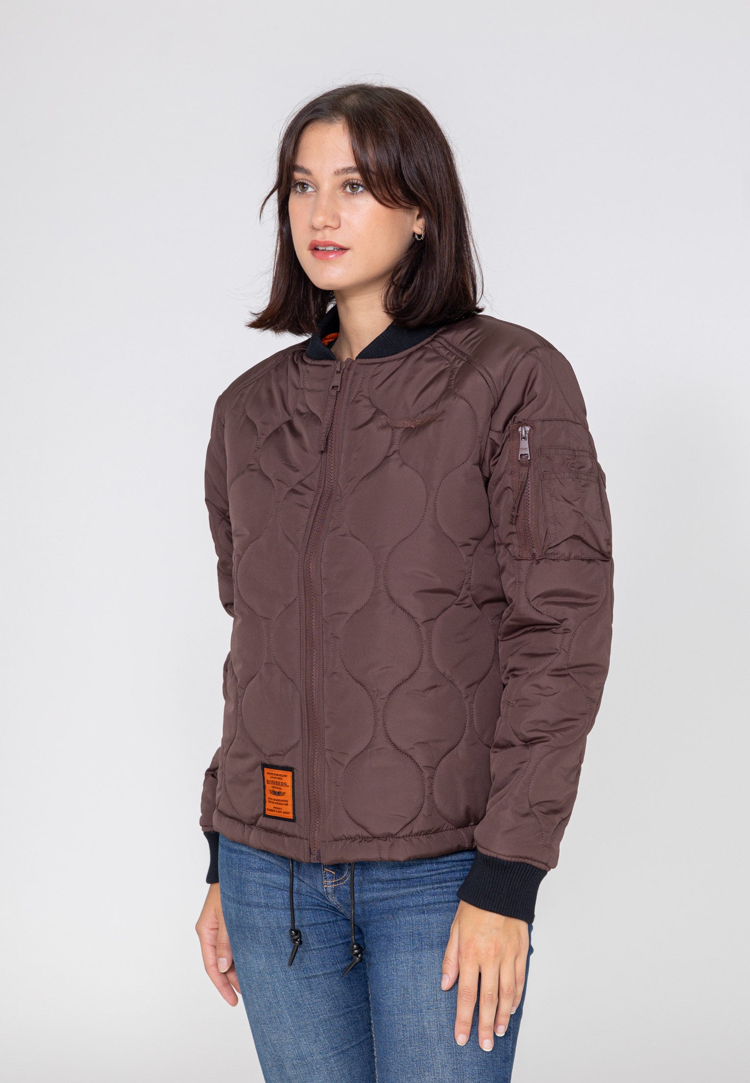 Alton W Bomber dans Vestes Brown Bombers Original