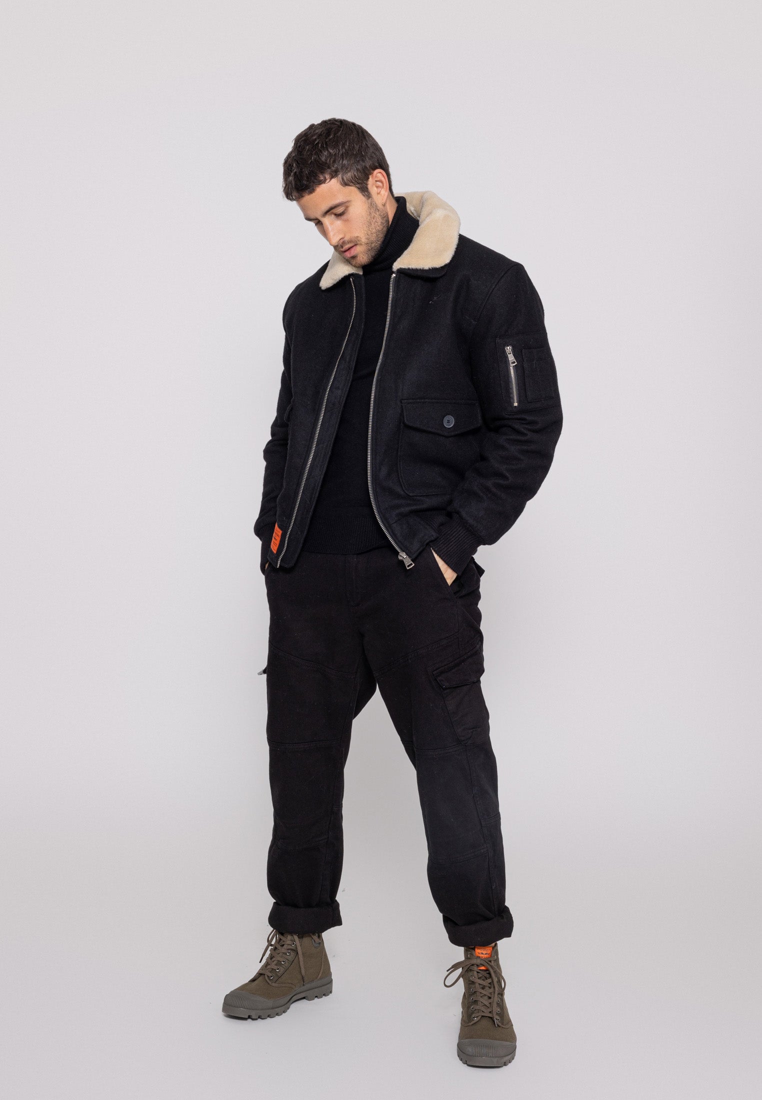 Aviator M Bomber dans Vestes Noir Bombers Original