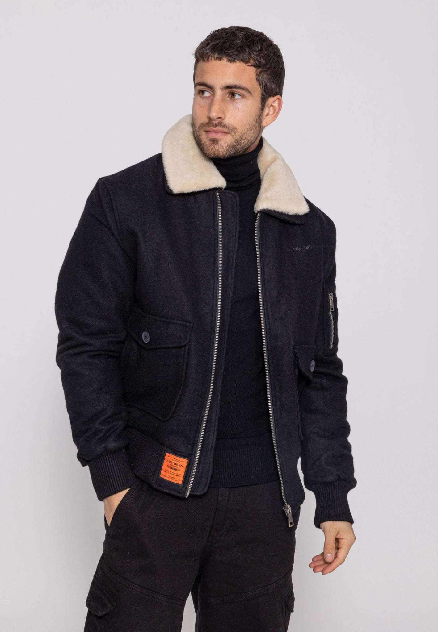 Aviator M Bomber dans Vestes Noir Bombers Original