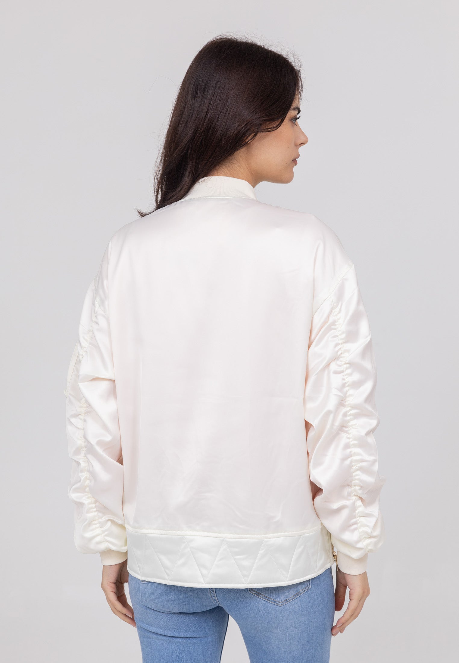 Ballerine W Bomber en Veste Crème Bombers Original