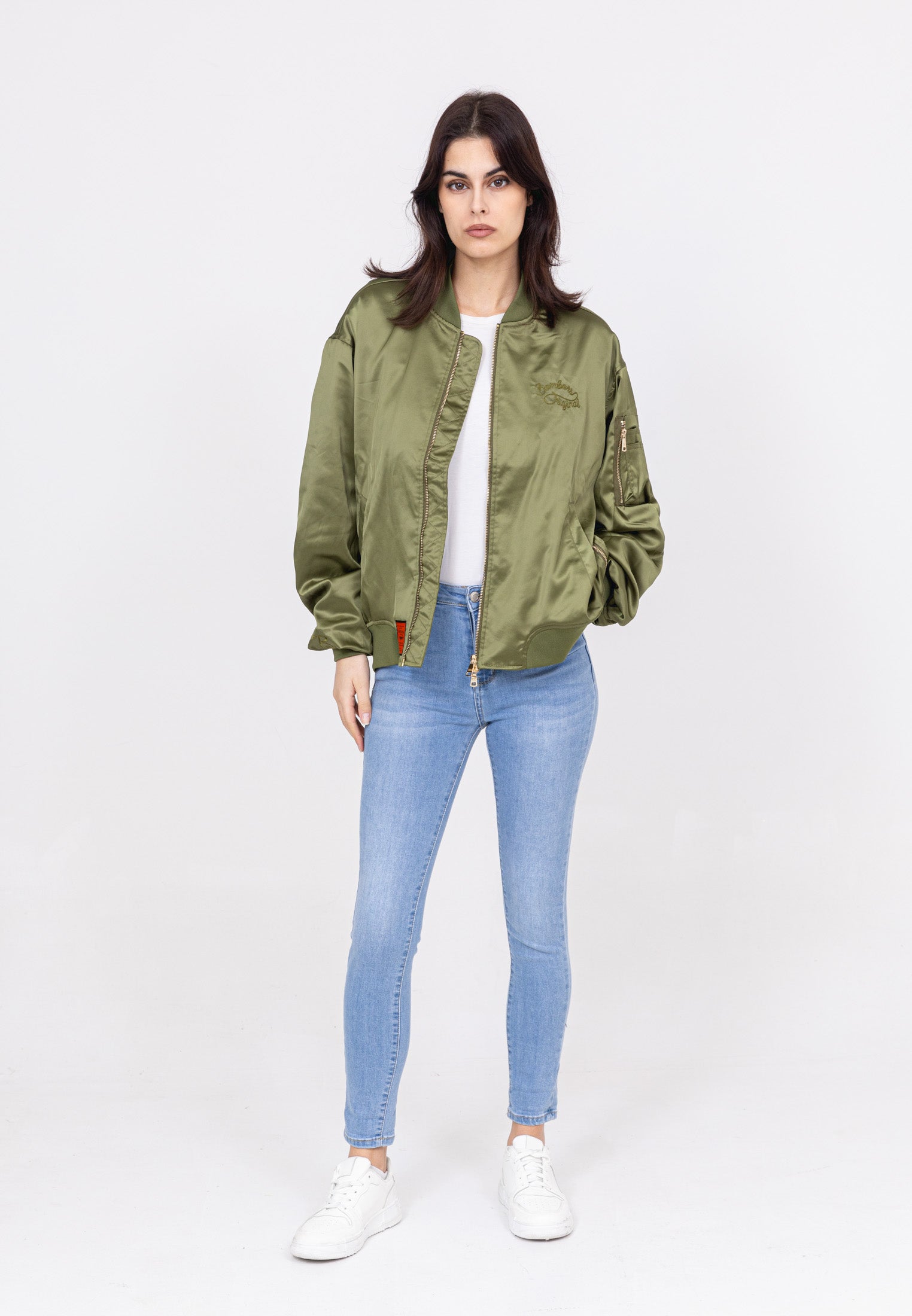 Ballerine W Bomber en Vestes Kaki Bombers Original