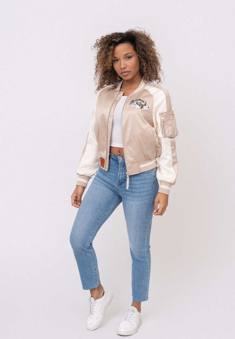 Breathe W Bombers beige Vestes Bombers Original