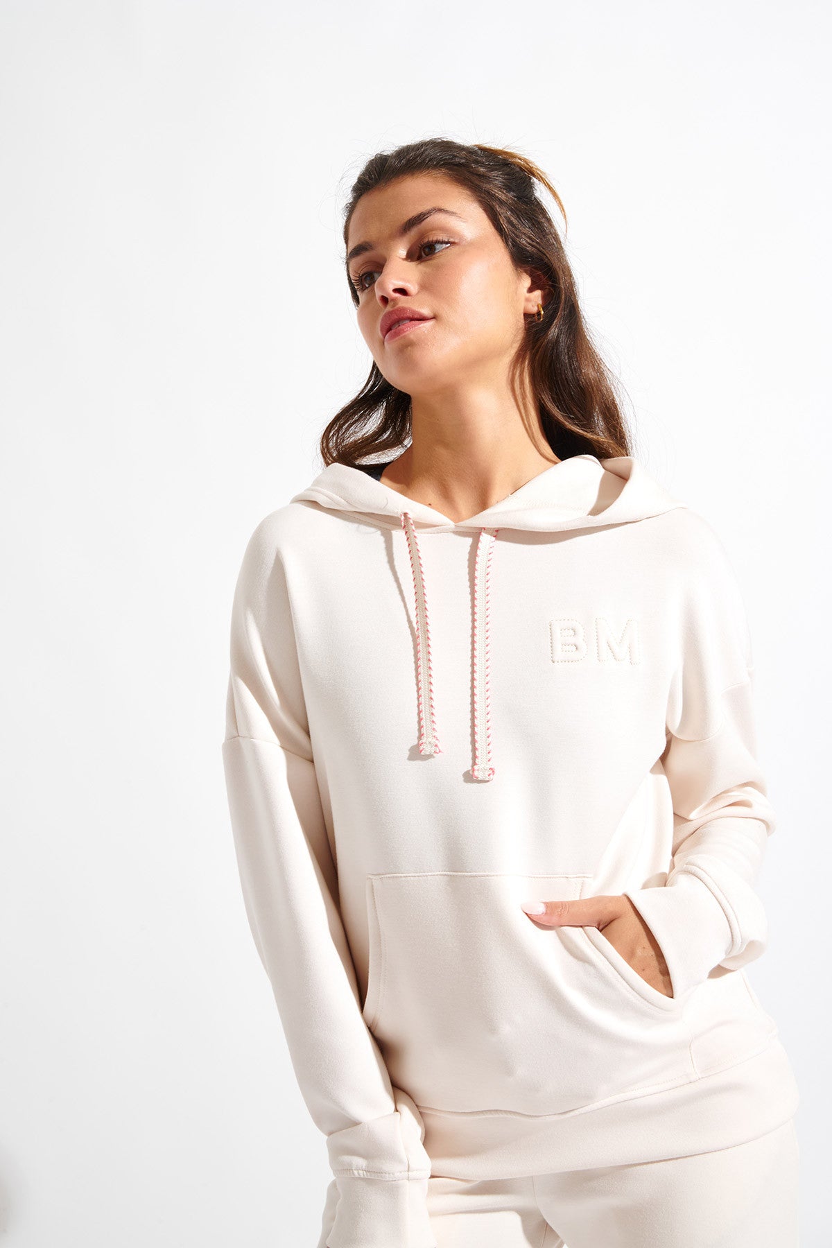 BROOKS-BAYJOY Sweat à capuche crème Sweat à capuche Banana Moon