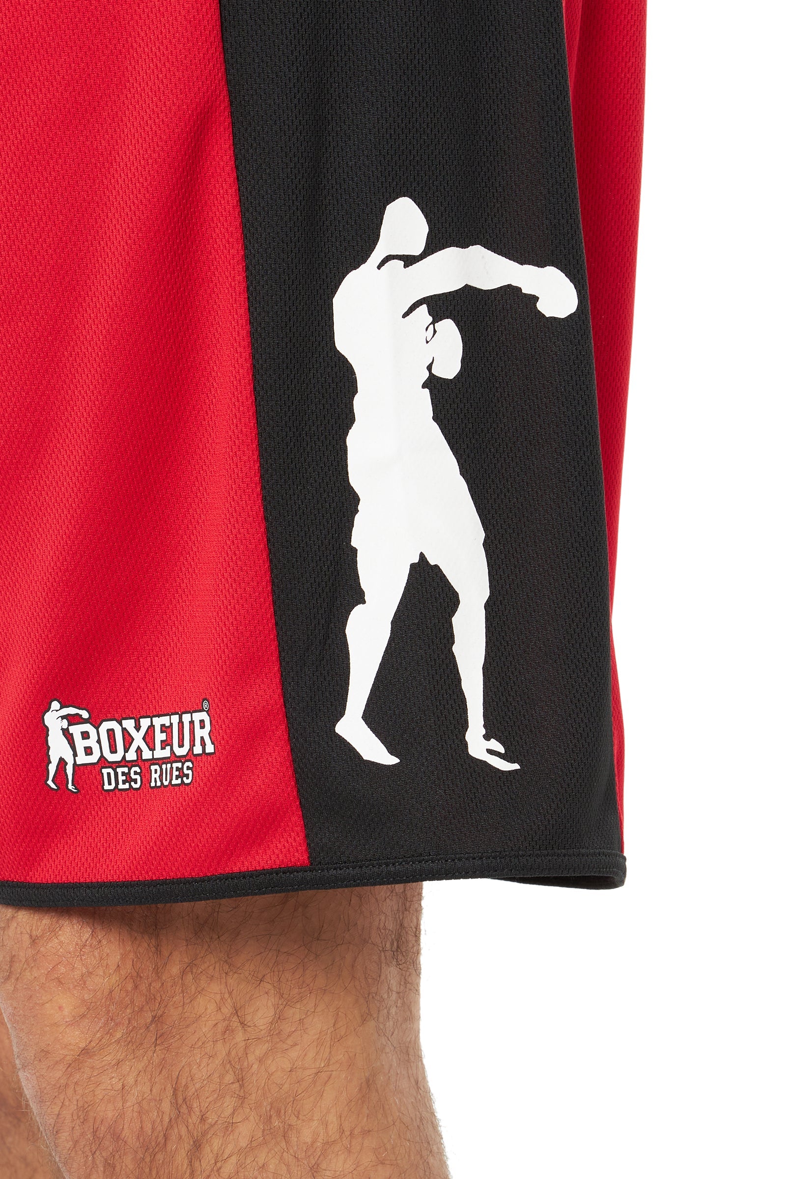 Soccer Basic Short dans Short rouge Boxeur des Rues