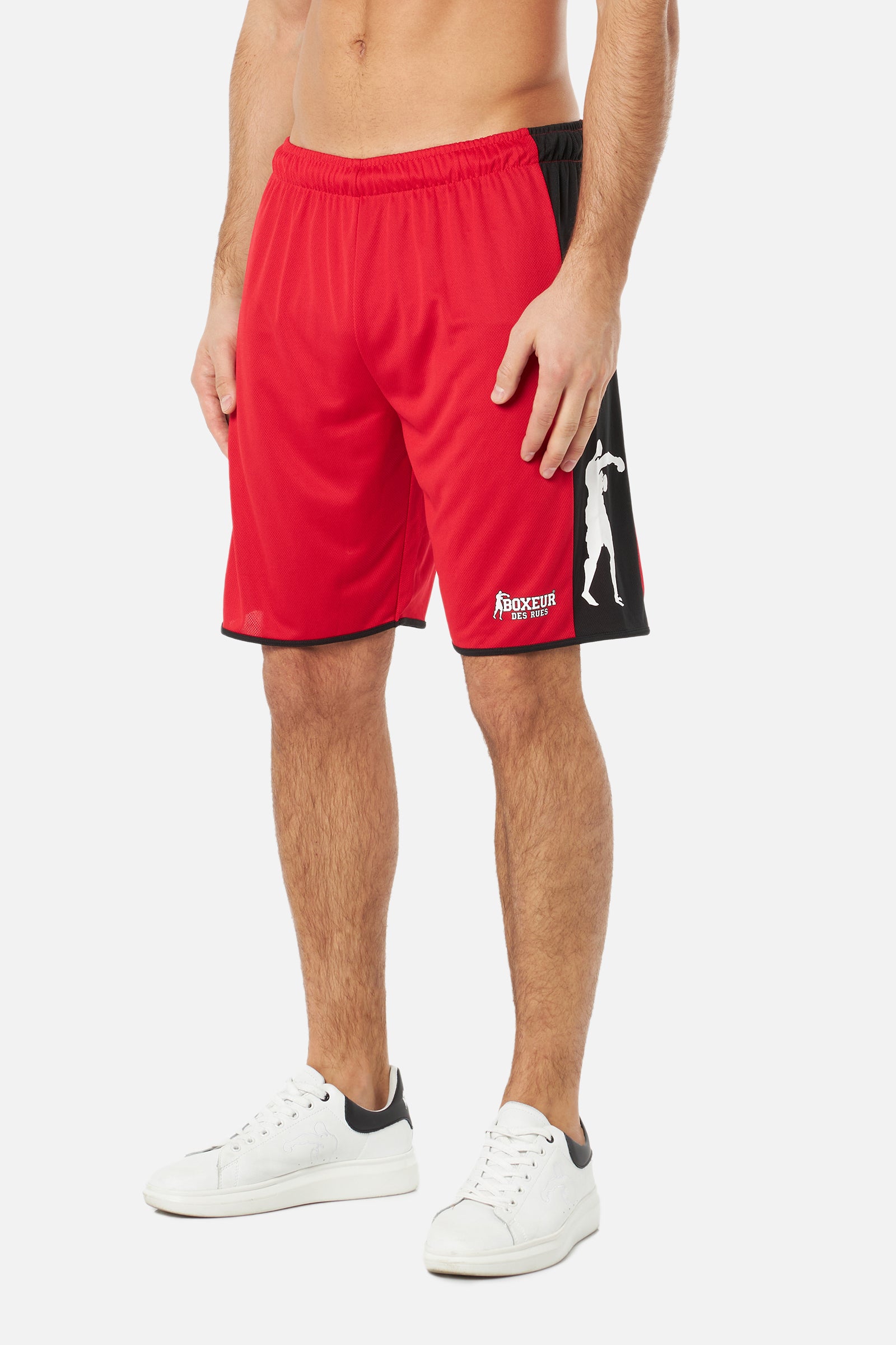 Soccer Basic Short dans Short rouge Boxeur des Rues