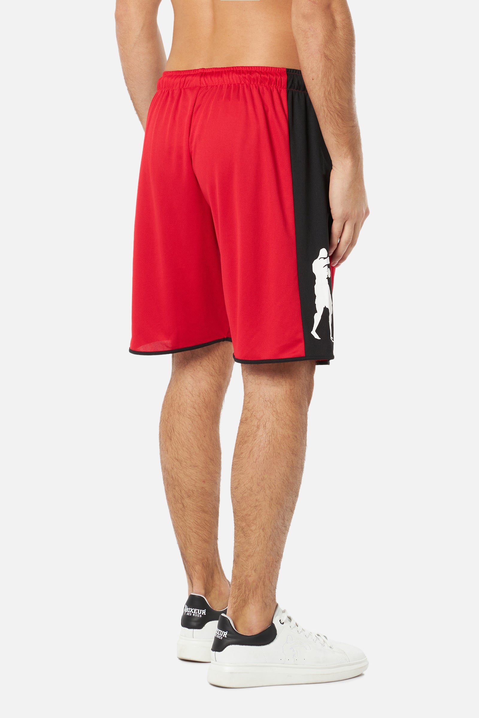 Soccer Basic Short dans Short rouge Boxeur des Rues