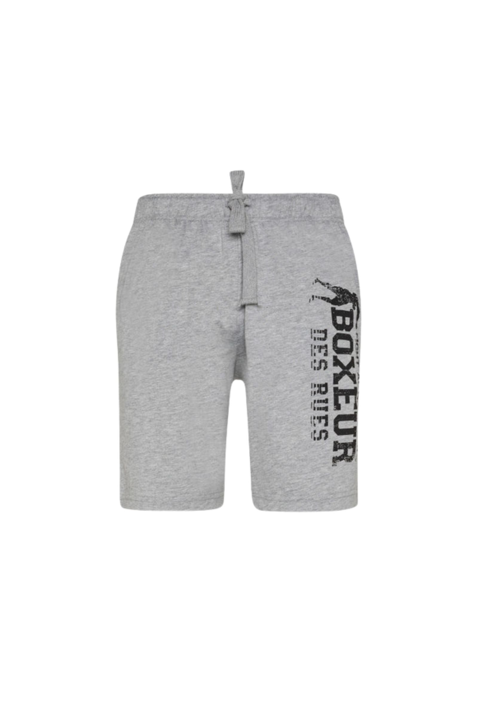 Short d'entraînement Big Print en gris Mel Short Boxeur des Rues