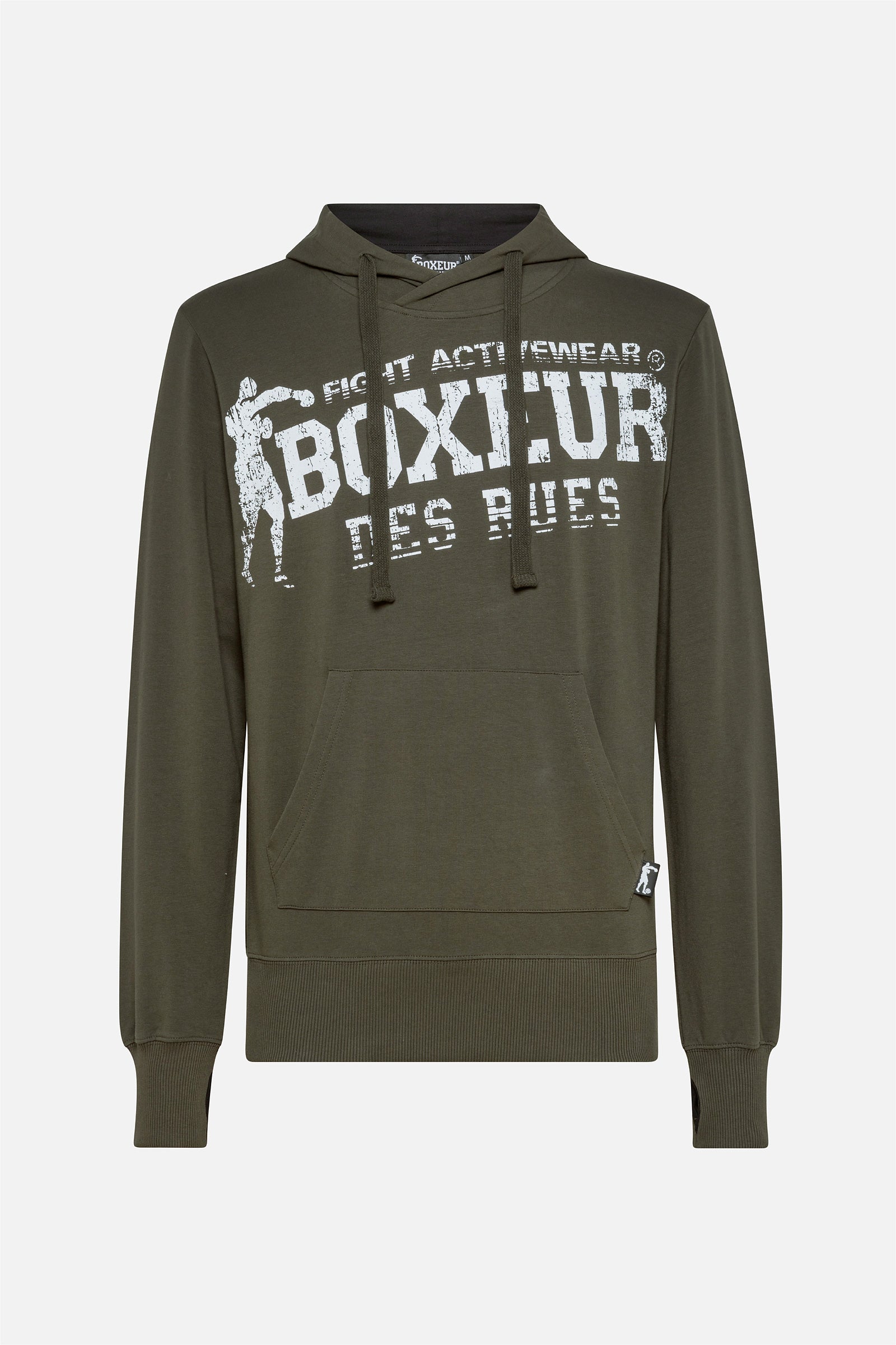 Sweat à capuche avec ouverture du pouce à l'armée Boxeur des Rues