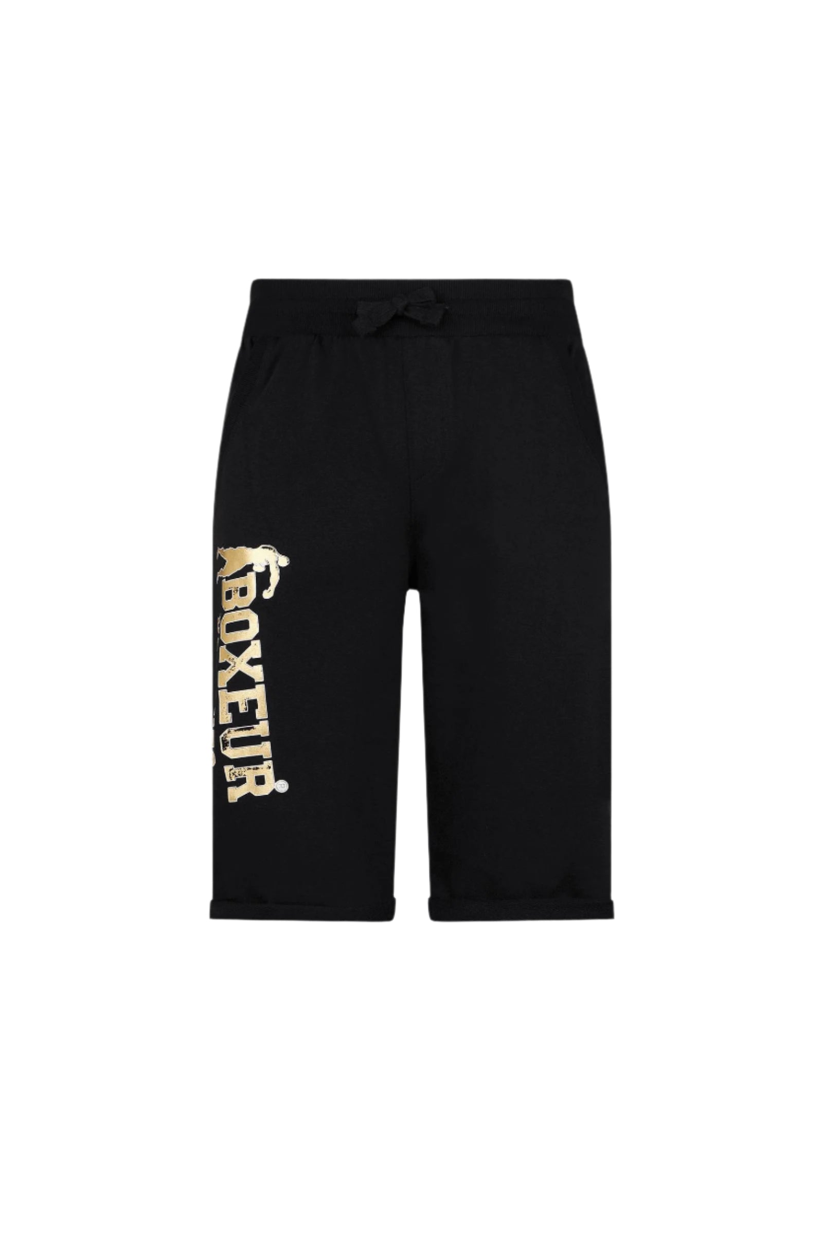 Basic Short Sweatpants en noir et or Short Boxeur des Rues
