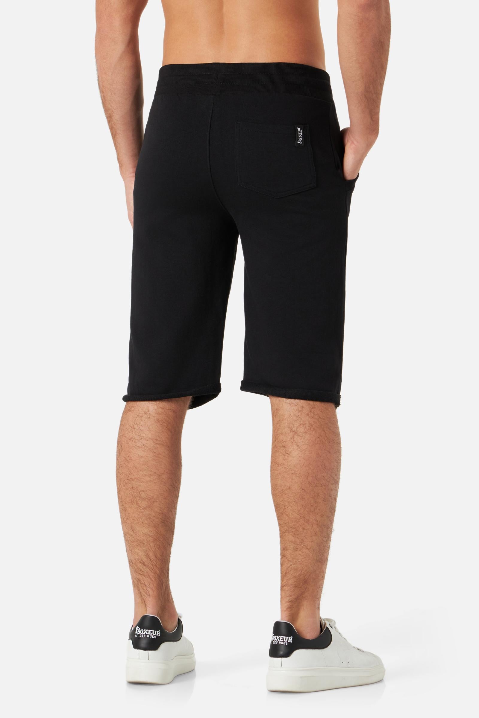 Basic Short Sweatpants en noir et or Short Boxeur des Rues