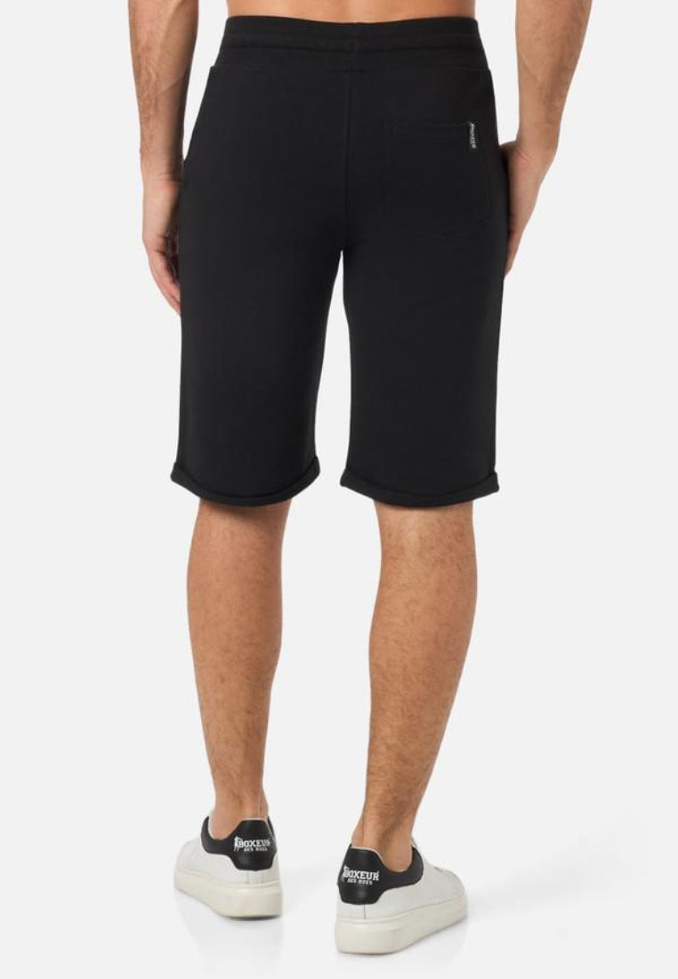 Basic Short Sweatpants en noir-blanc Short Boxeur des Rues