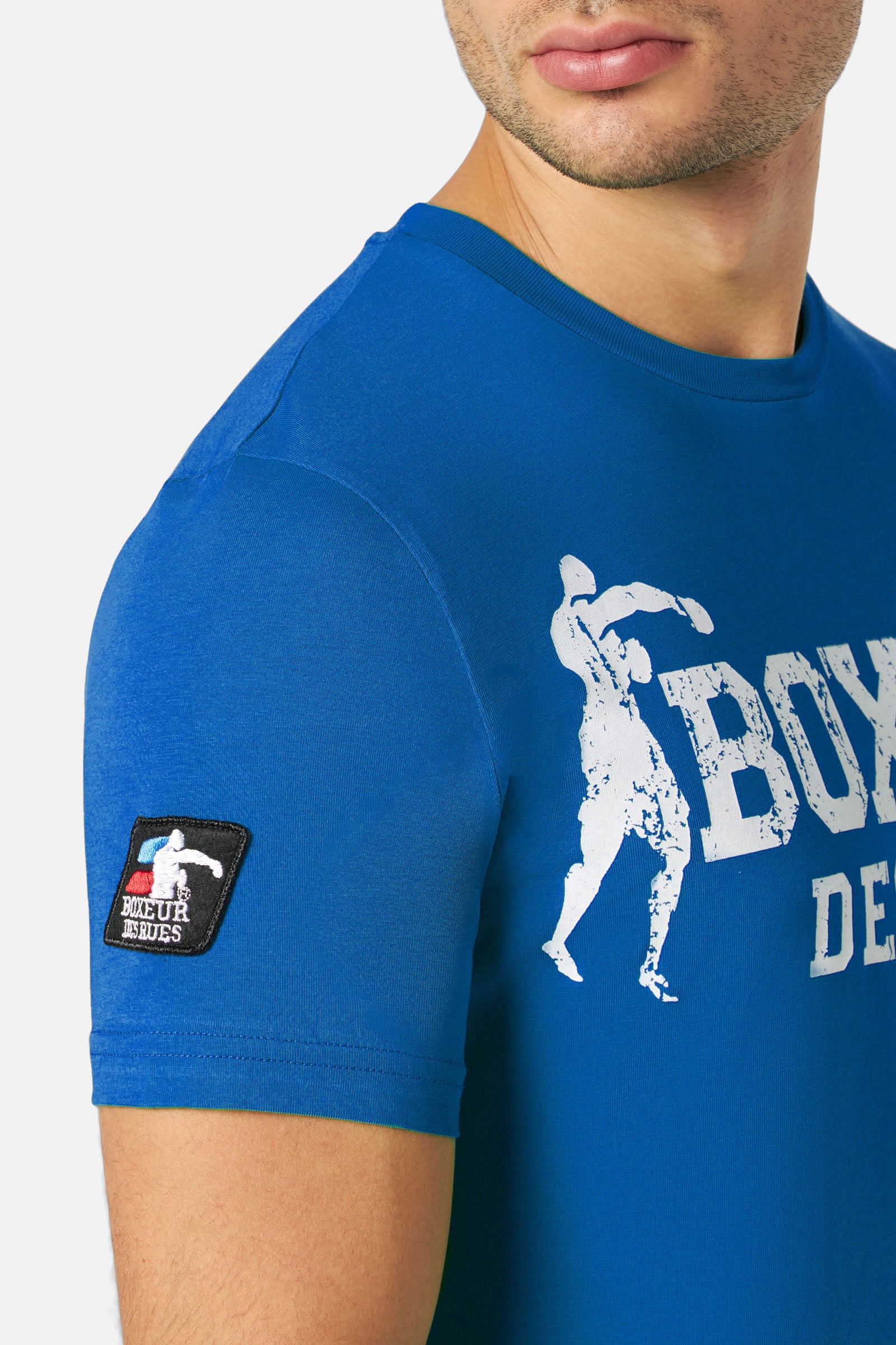 T-shirt Boxeur Street 2 en bleu cobalt T-shirts Boxeur des Rues
