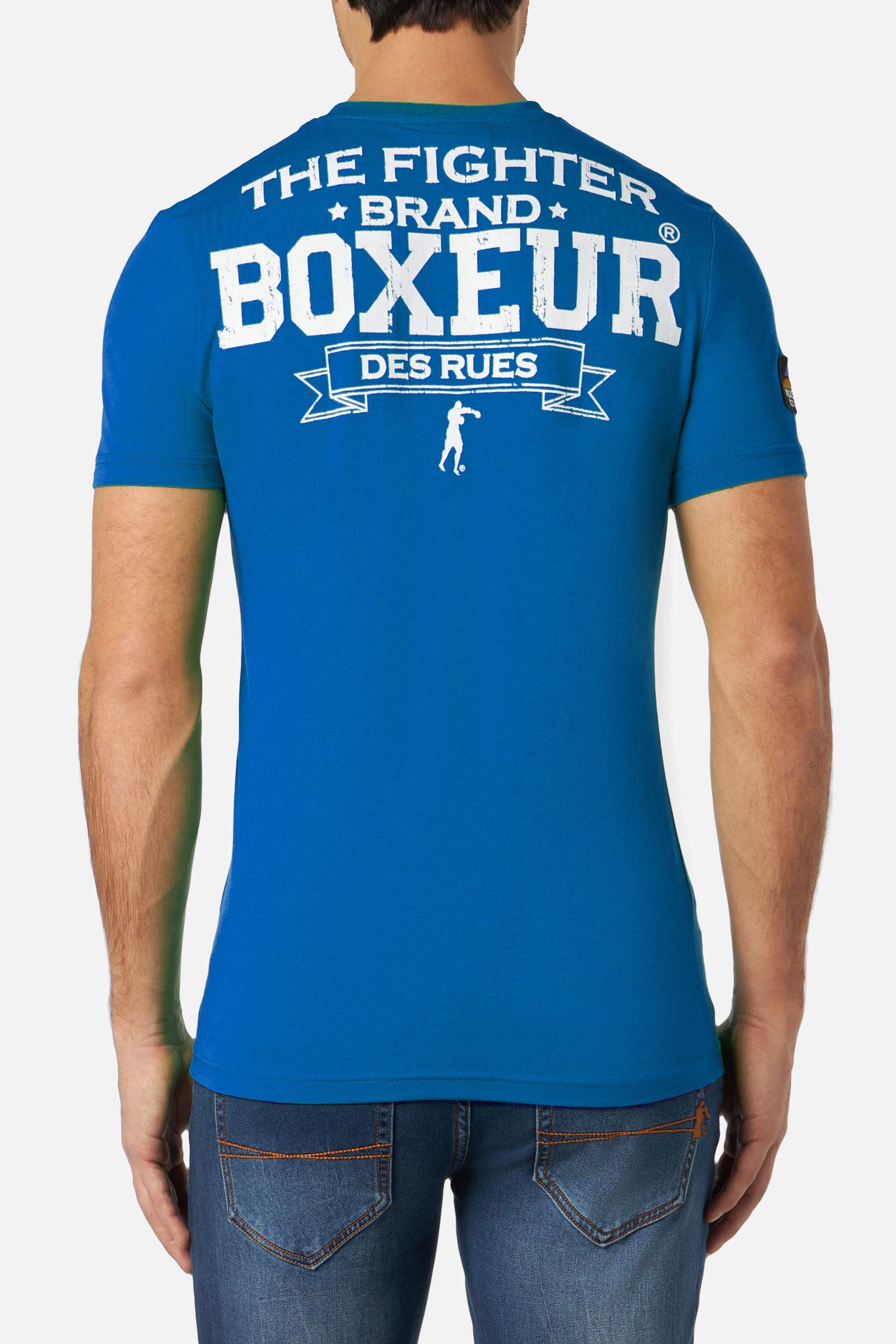 T-shirt Boxeur Street 2 en bleu cobalt T-shirts Boxeur des Rues