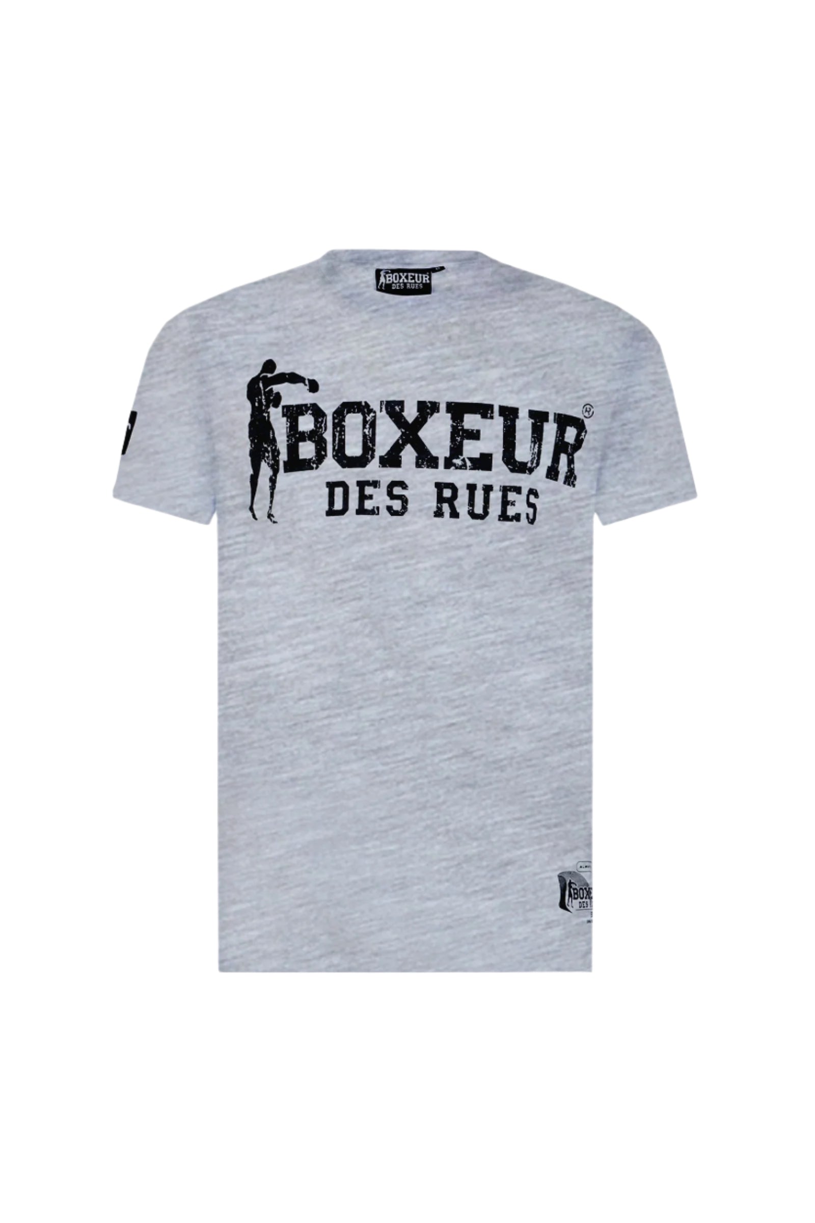 T-shirt Boxeur Street 2 en Grey Mel T-shirts Boxeur des Rues
