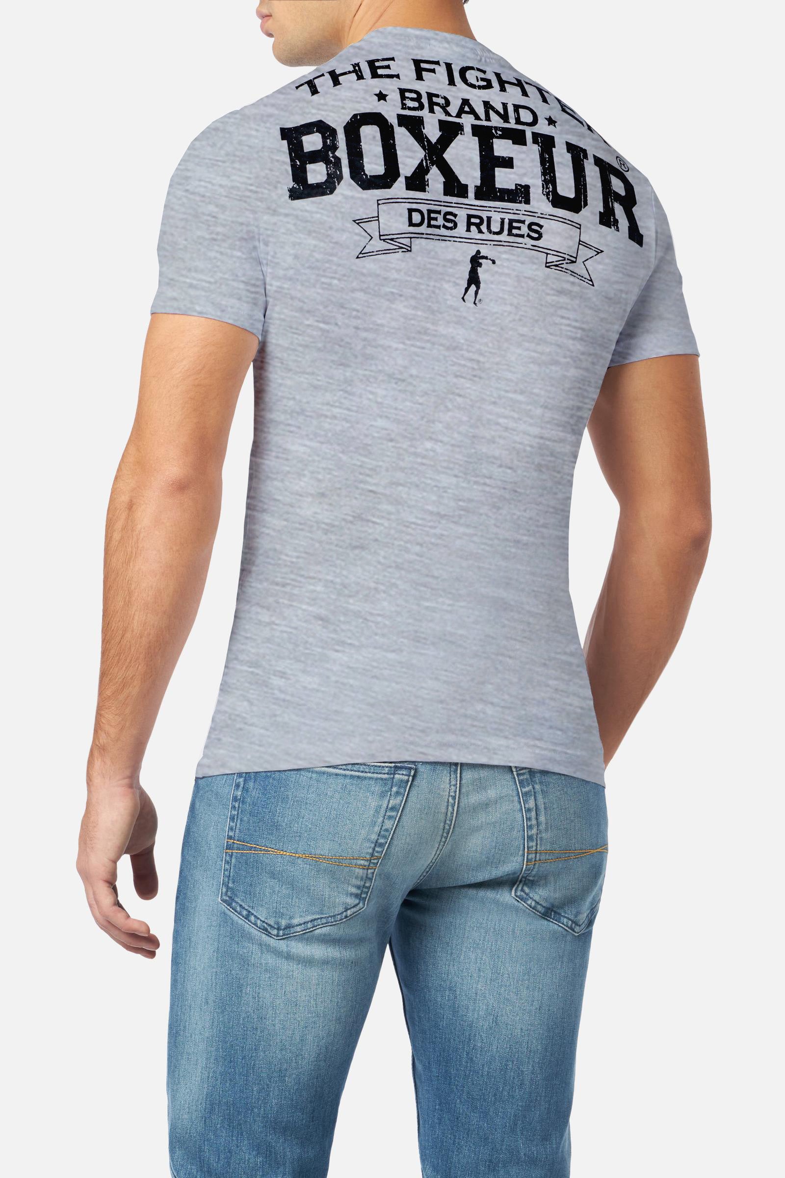 T-shirt Boxeur Street 2 en Grey Mel T-shirts Boxeur des Rues