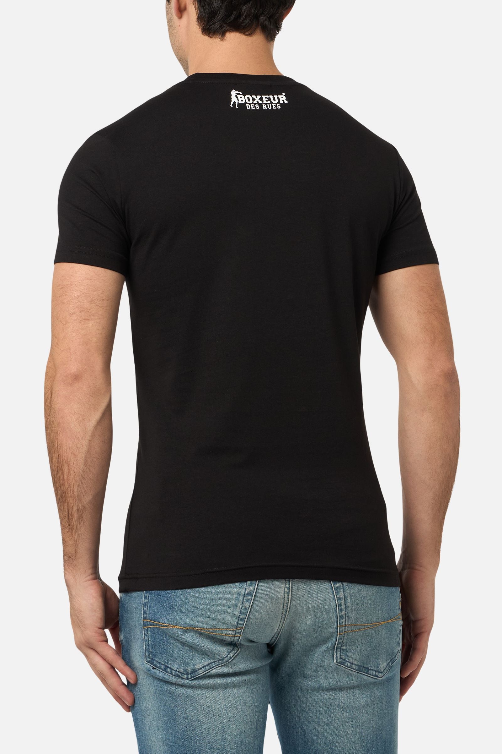 T-shirt graphique en noir et or T-shirts Boxeur des Rues