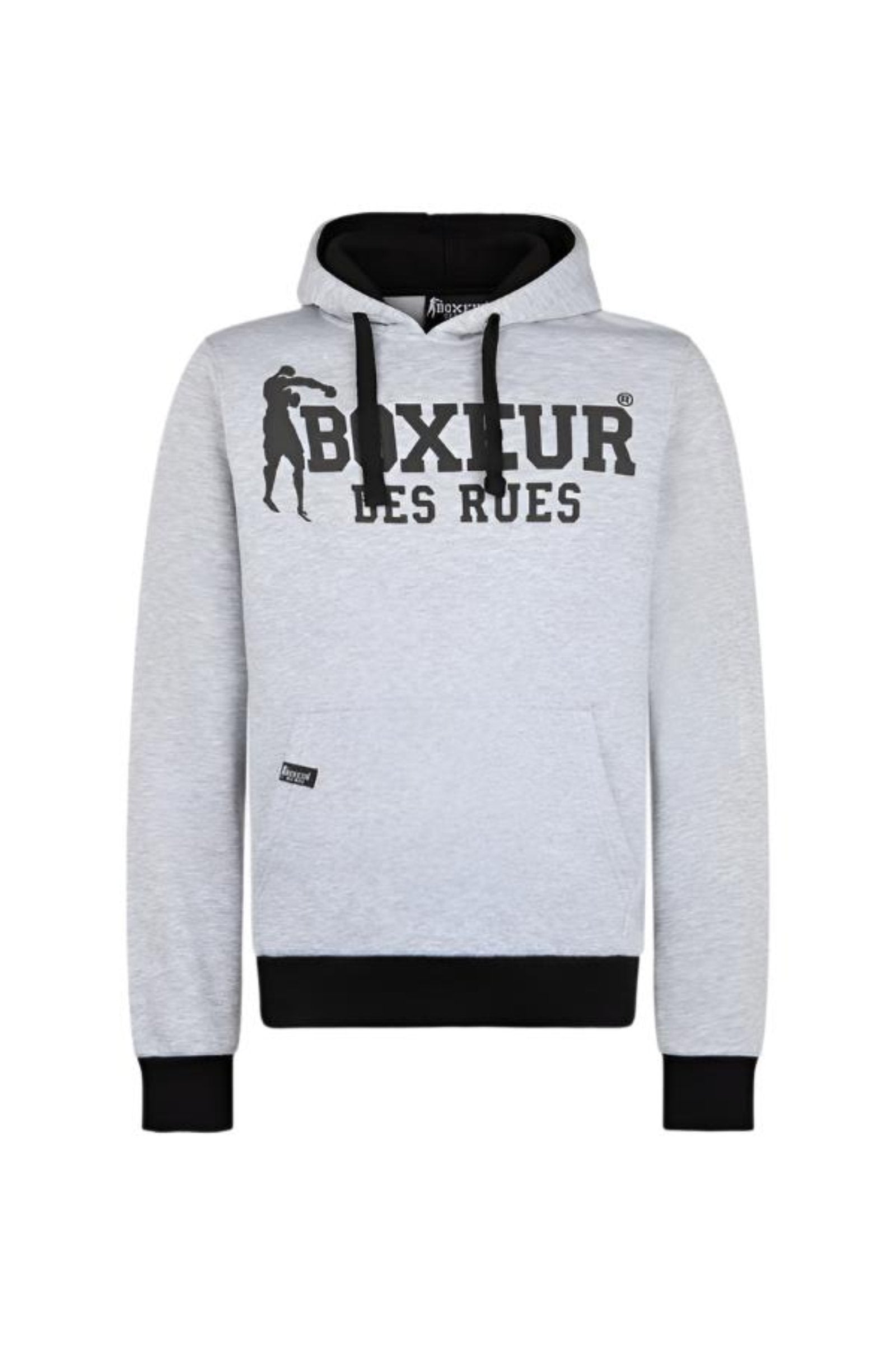 Sweat à capuche in Grey Mel Sweat à capuche Boxeur des Rues