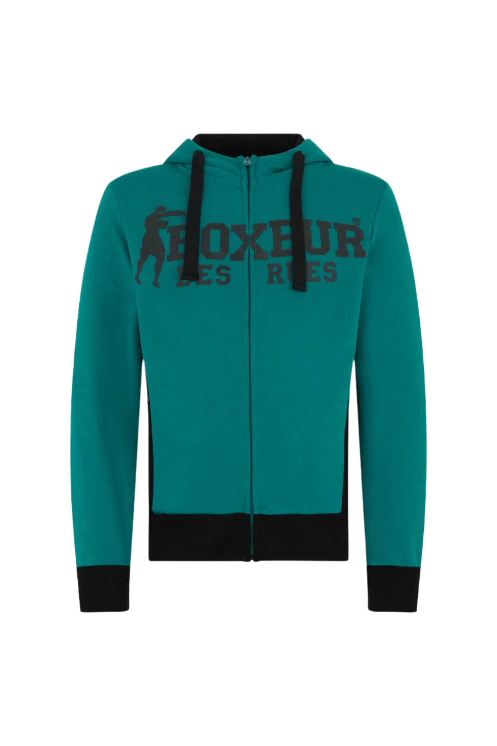 Sweat à capuche zippé Aston Green Sweat Vestes Boxeur des Rues