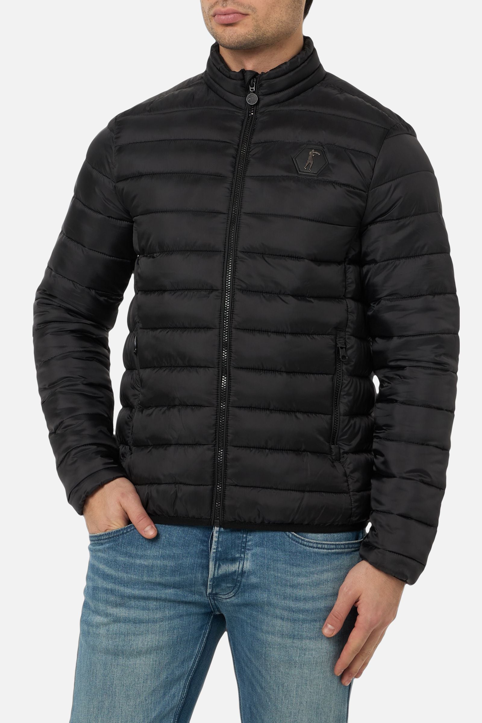 Veste Padded High Neck in Black Vestes Boxeur des Rues