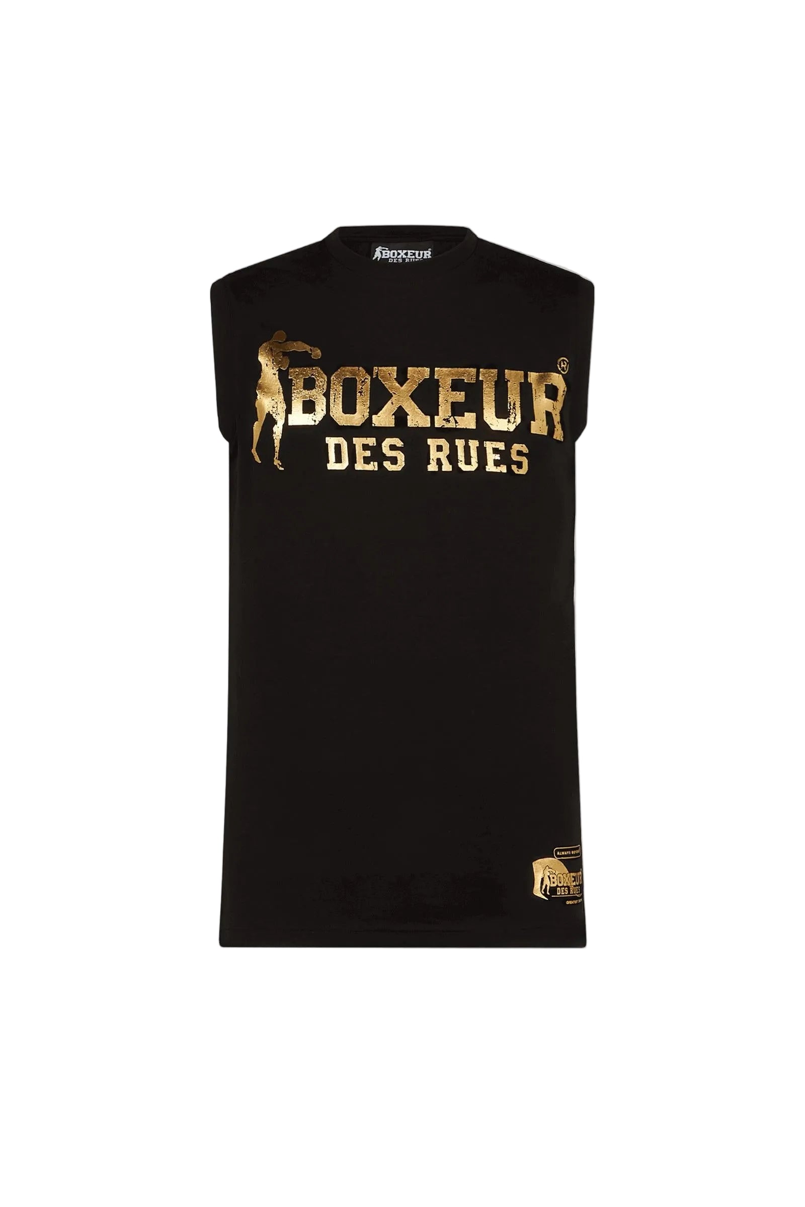 Débardeur imprimé basique noir et doré T-shirts Boxeur des Rues