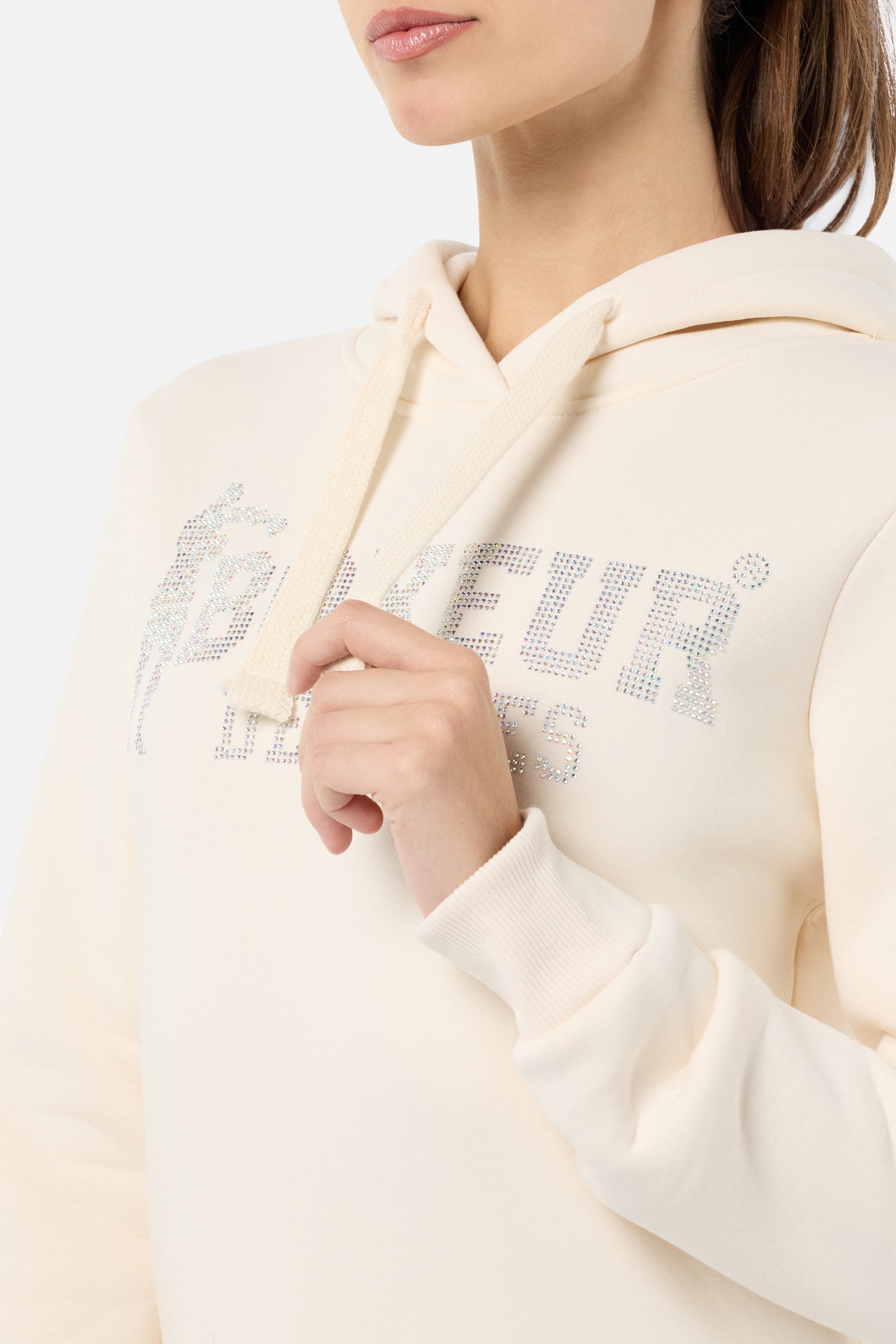 Sweat à capuche pour femme en beurre