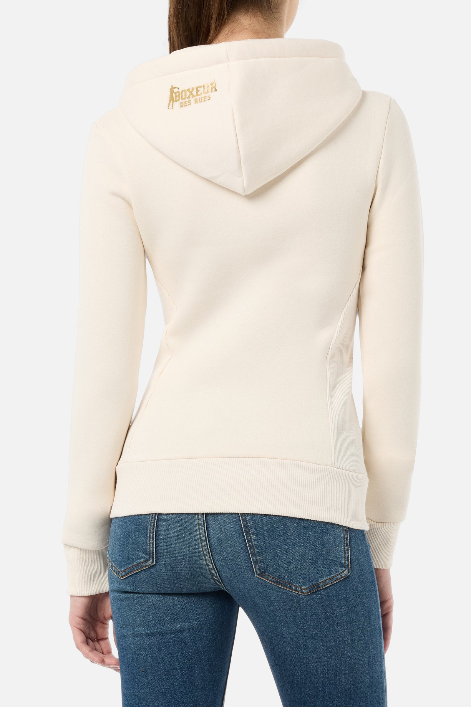 Basic Logo Full Zip Sweatshirt en beurre