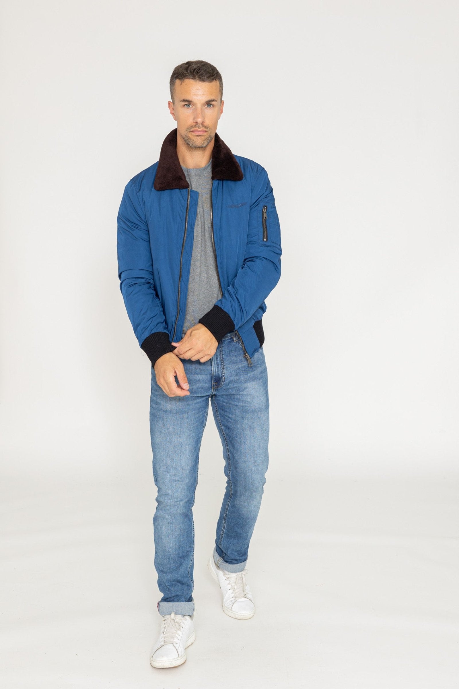 Curtiss M Bomber dans Vestes Indigo Bombers Original