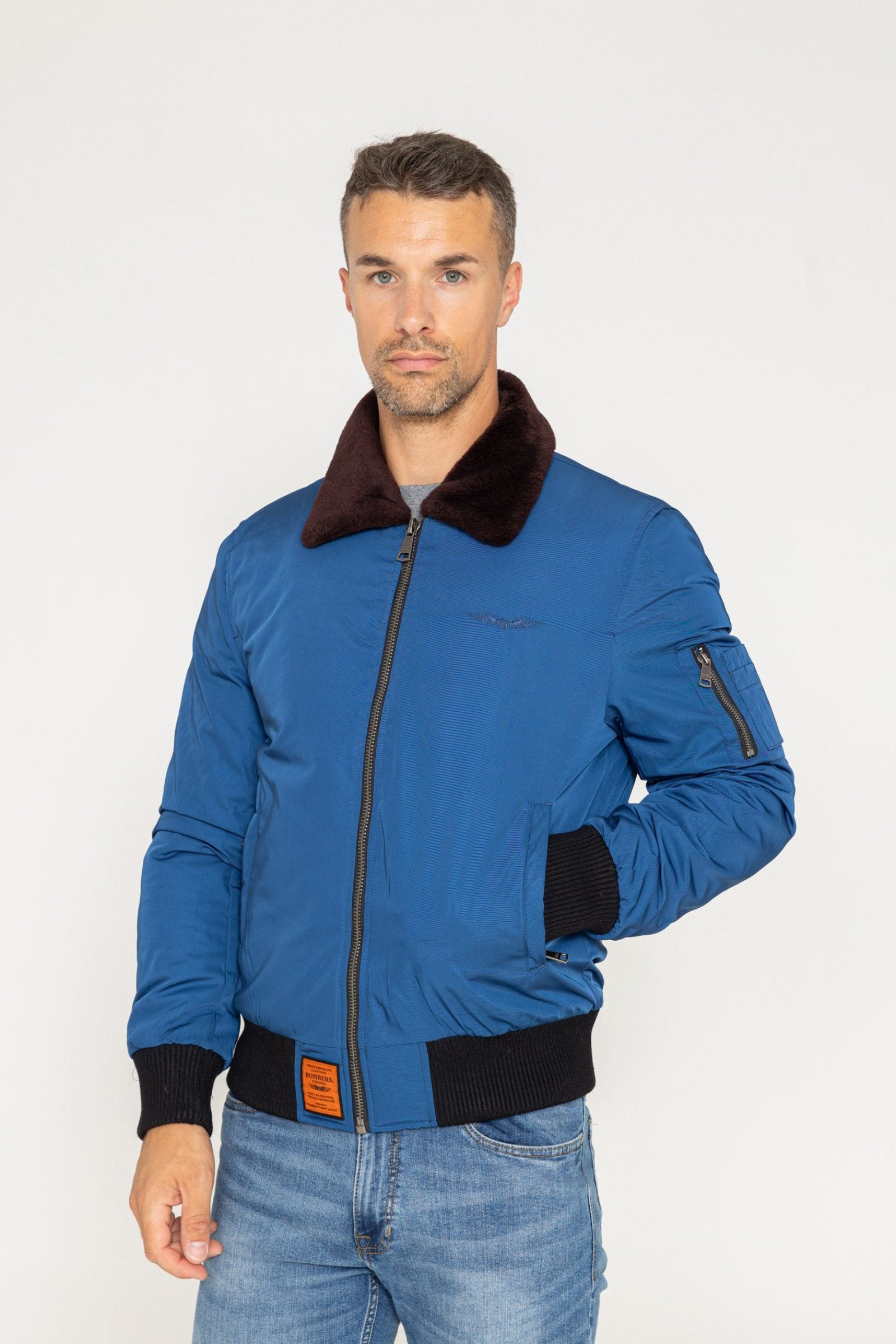 Curtiss M Bomber dans Vestes Indigo Bombers Original