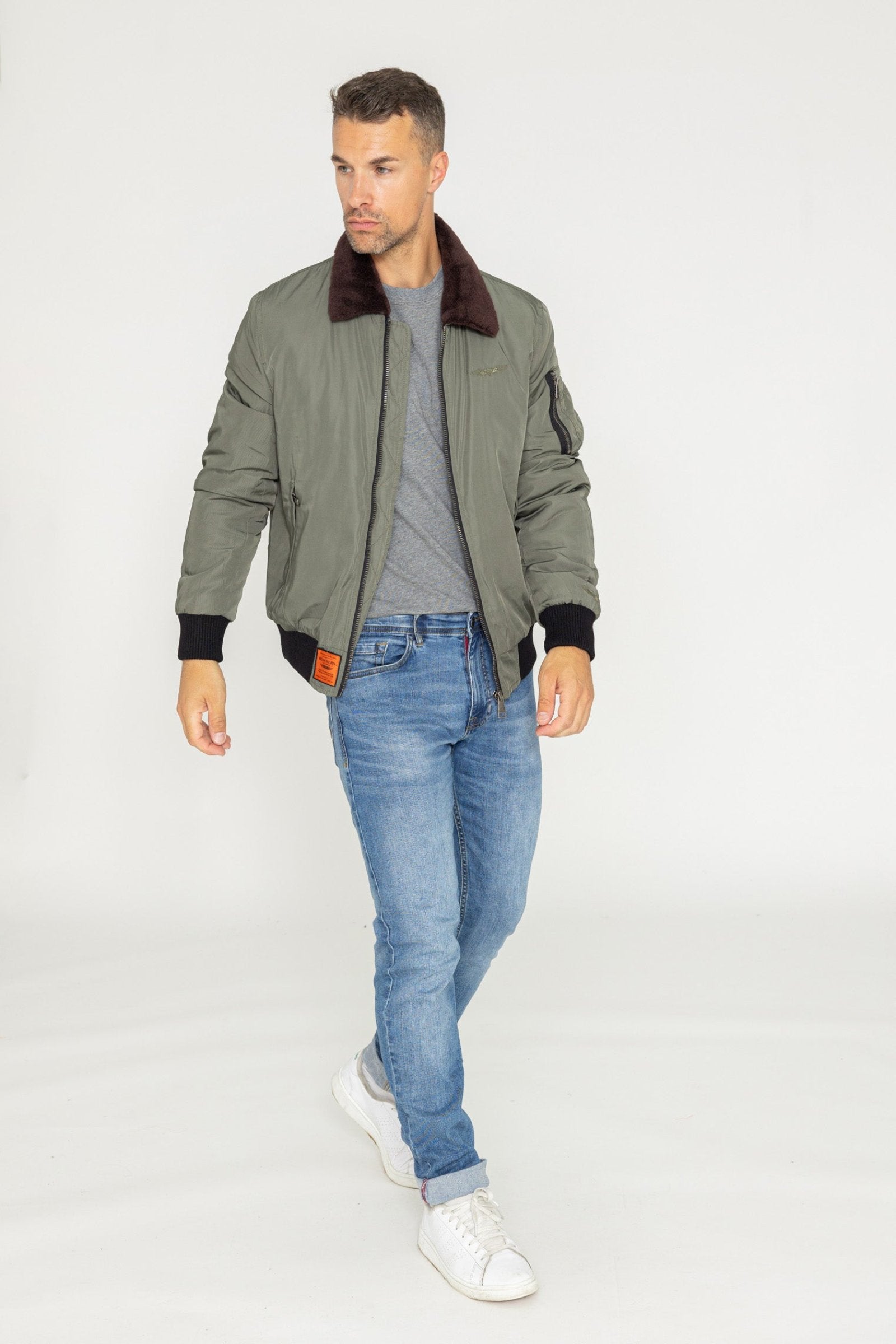 Curtiss M Bomber dans Vestes Kaki Bombers Original