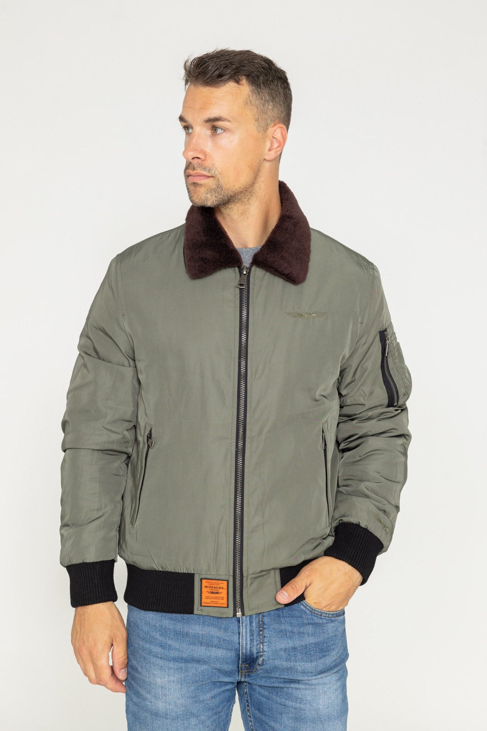 Curtiss M Bomber dans Vestes Kaki Bombers Original
