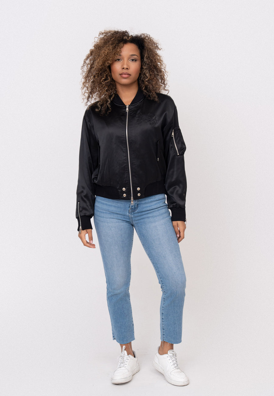 Daily Rose W Bombers in Black Vestes Bombers Original