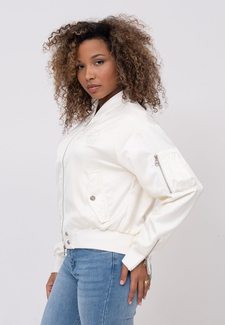 Daily Rose W Bombers in Cream Vestes Bombers Original