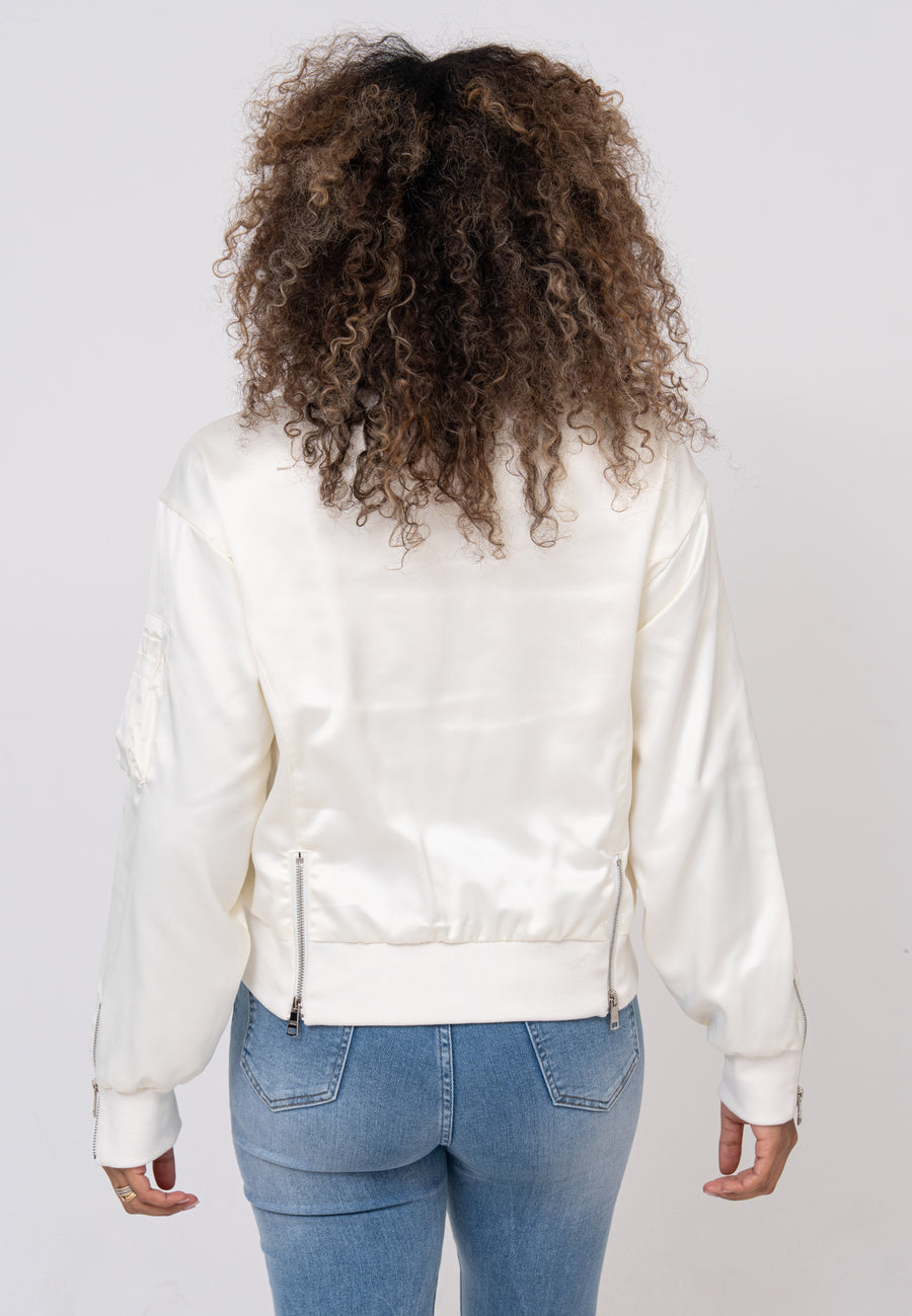 Daily Rose W Bombers in Cream Vestes Bombers Original