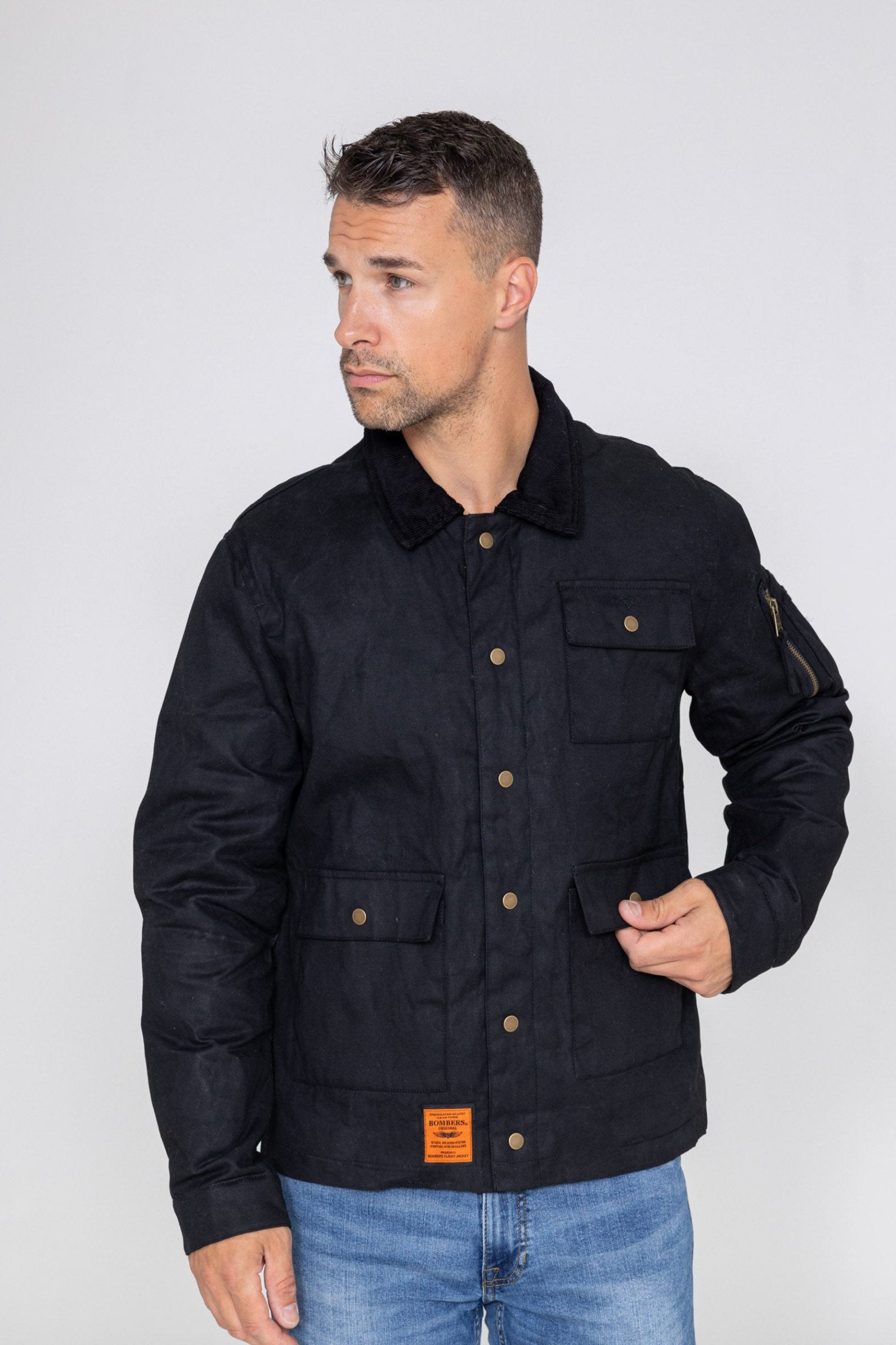 Veste de campagne Dakota M à Black Vestes Bombers Original