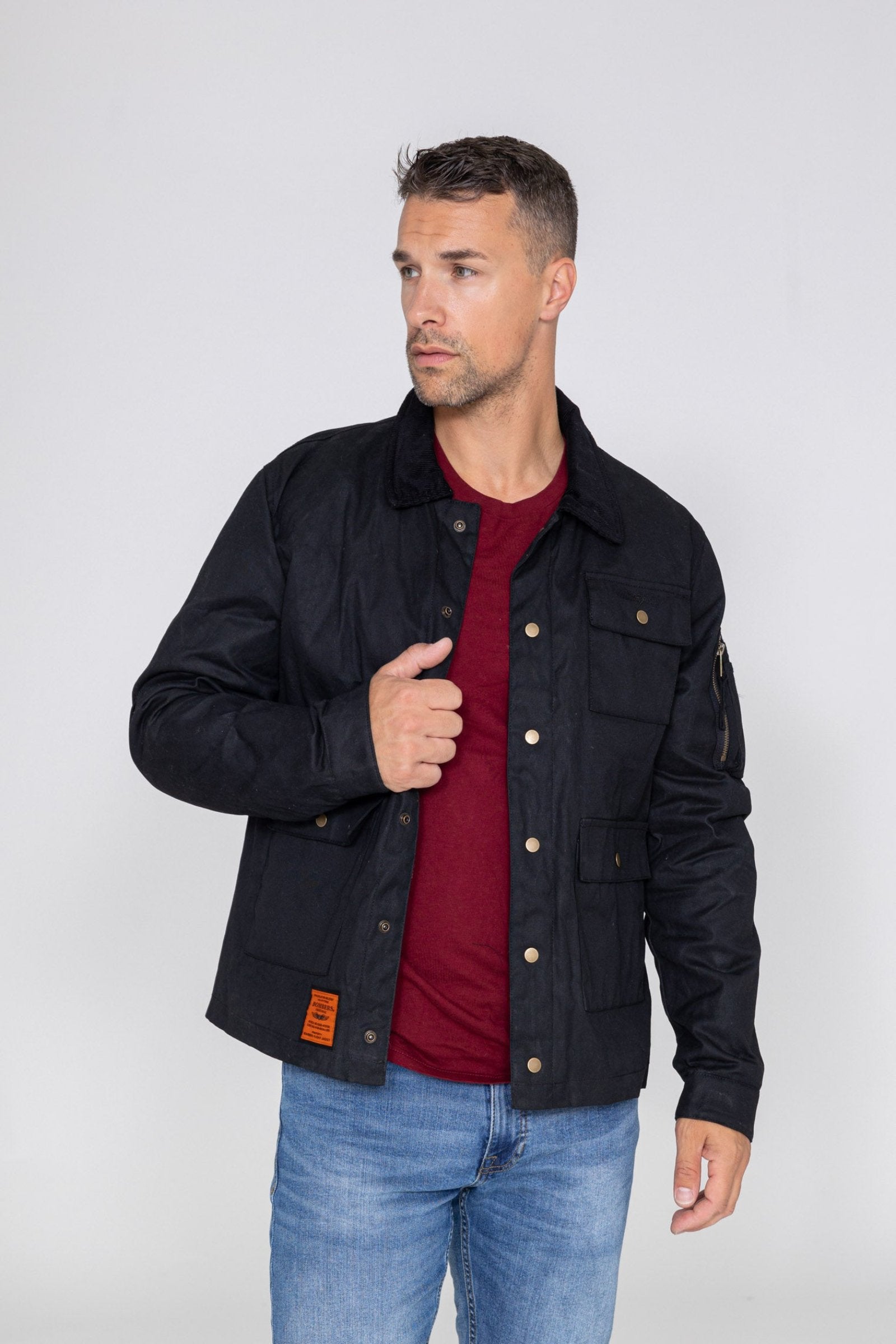 Veste de campagne Dakota M à Black Vestes Bombers Original