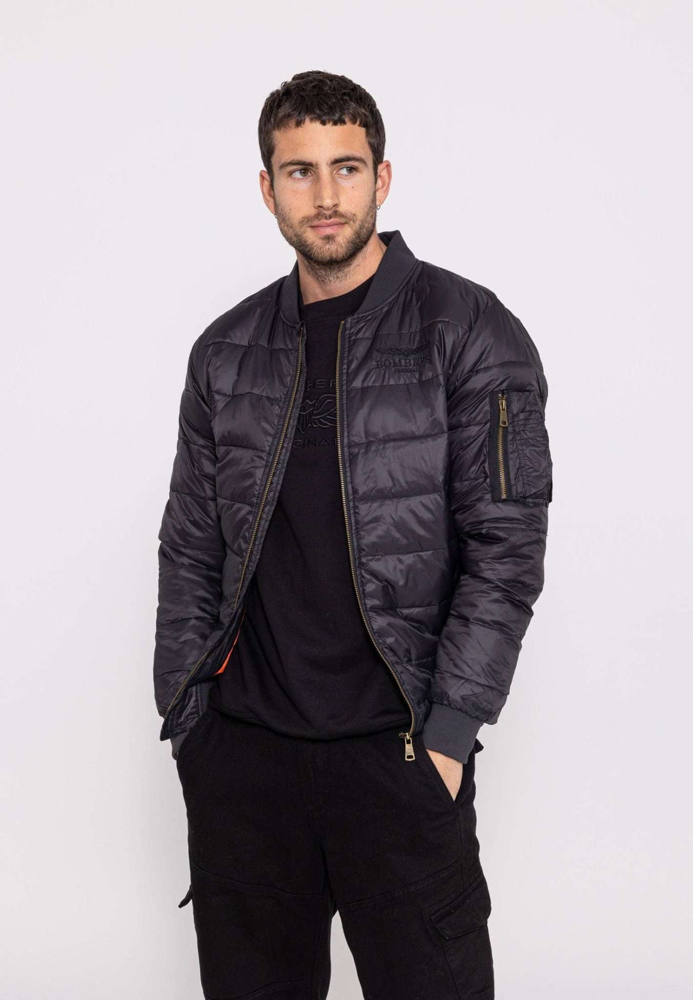Dallas M Doudoune à Noir Vestes Bombers Original