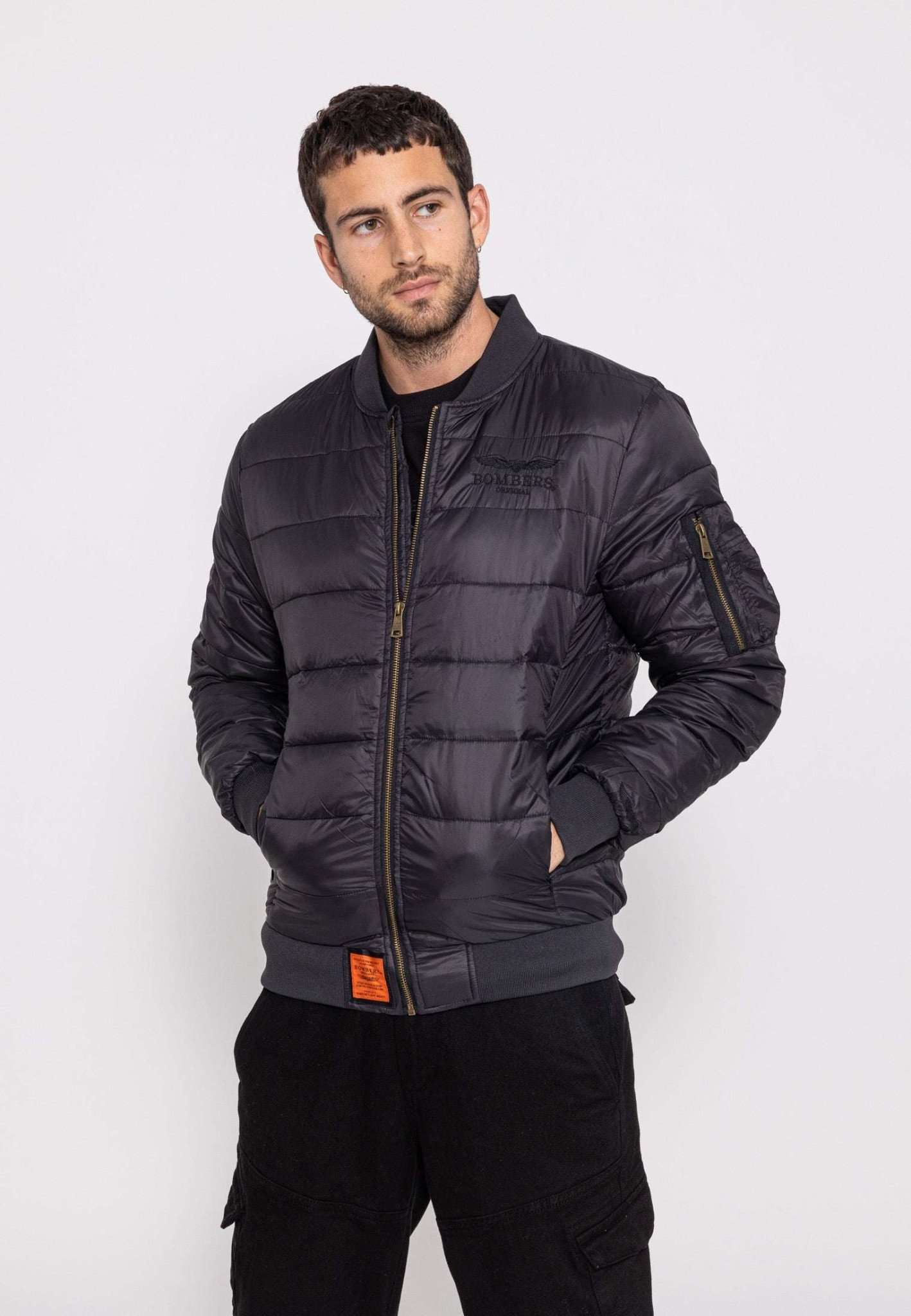 Dallas M Doudoune à Noir Vestes Bombers Original